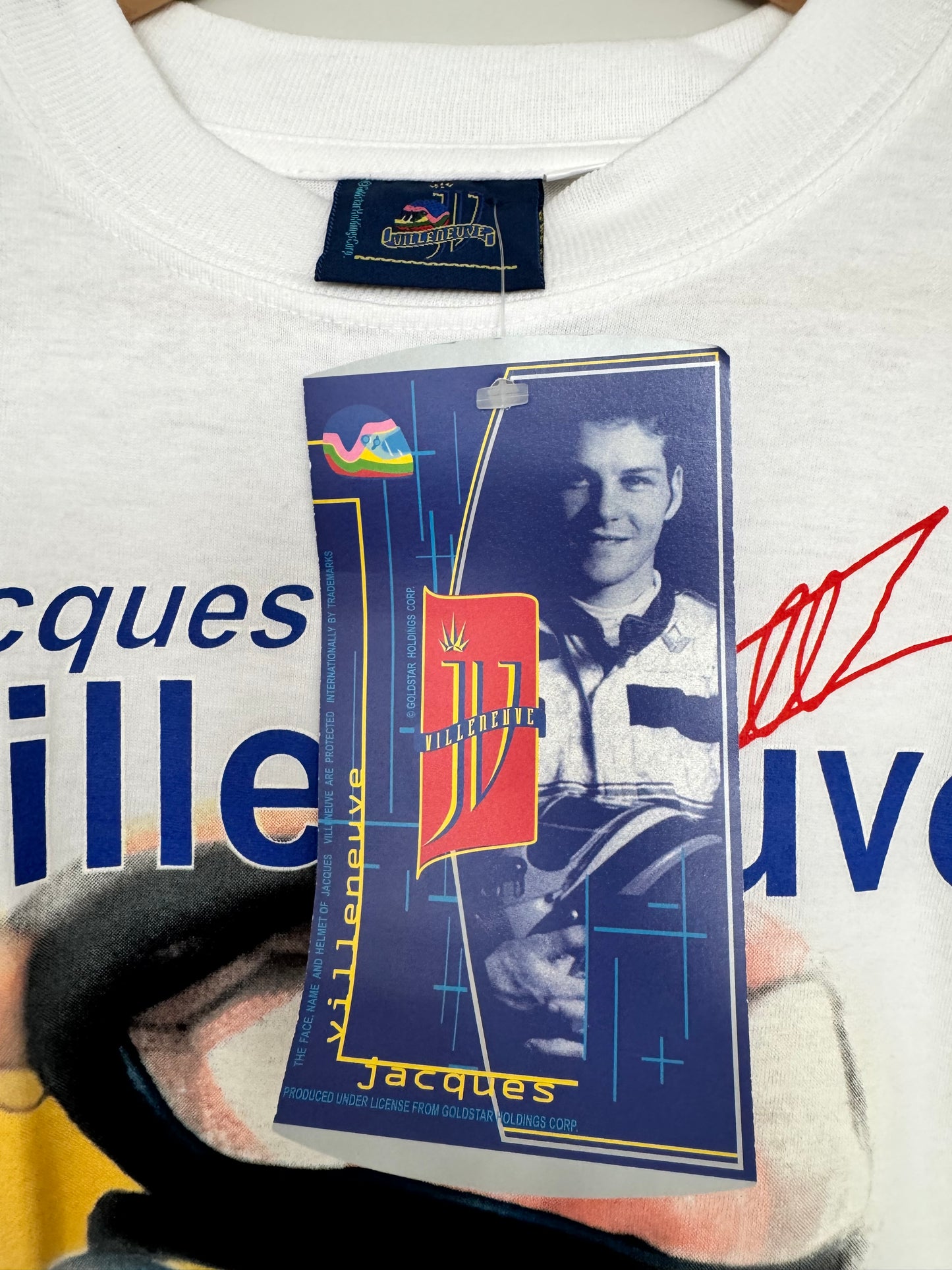 Official Jacques Villeneuve 1997 world Championship tshirt