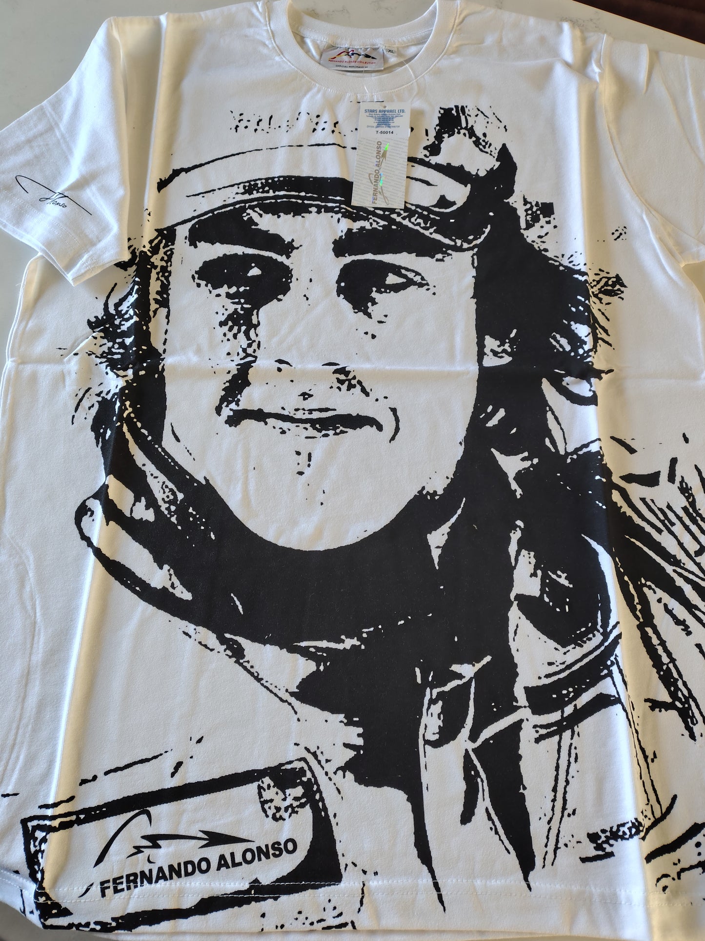 Official Fernando Alonso Renault t-shirt white circa 2005/06 F1 formula one BNWT XL unisex