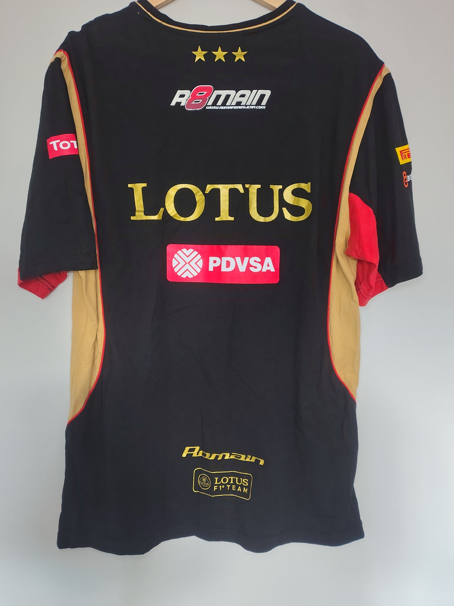 Lotus official Romain Grosjean t-shirt XXL F1 formula one grand prix