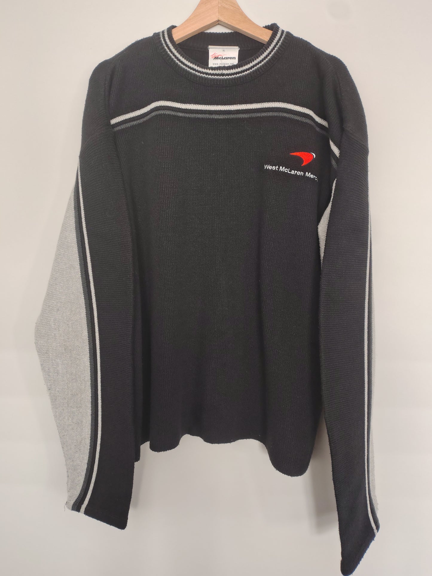 Official West McLaren Mercedes sweatshirt jumper sweater medium Hakkinen Coulthard Raikkonen XL