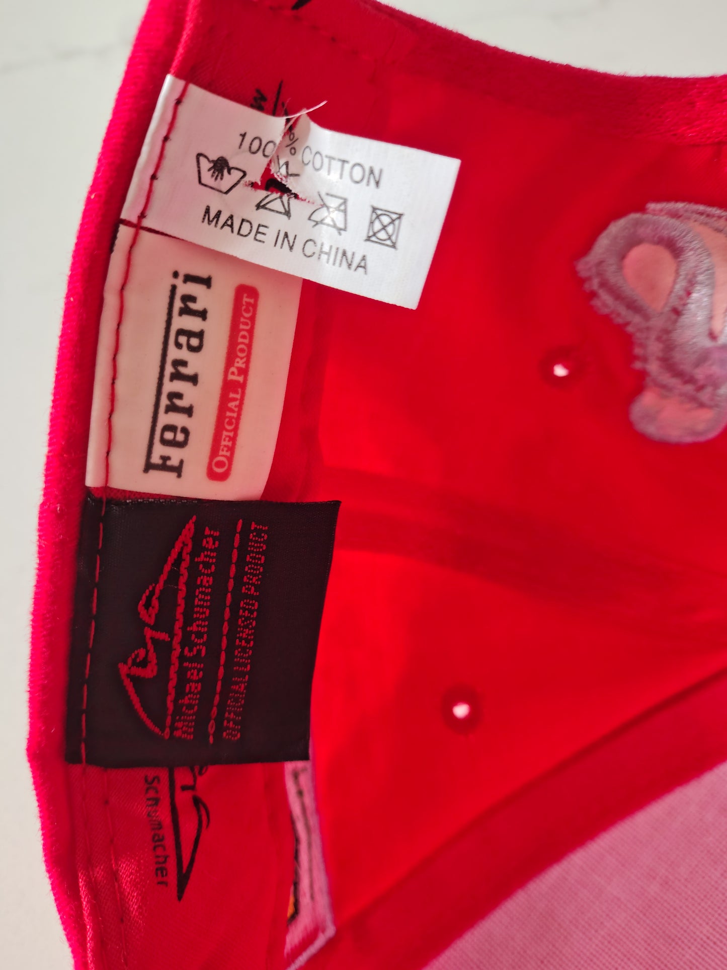 Official Michael Schumacher F1 Ferrari cap hat seven times world champion BNWT circa 2004