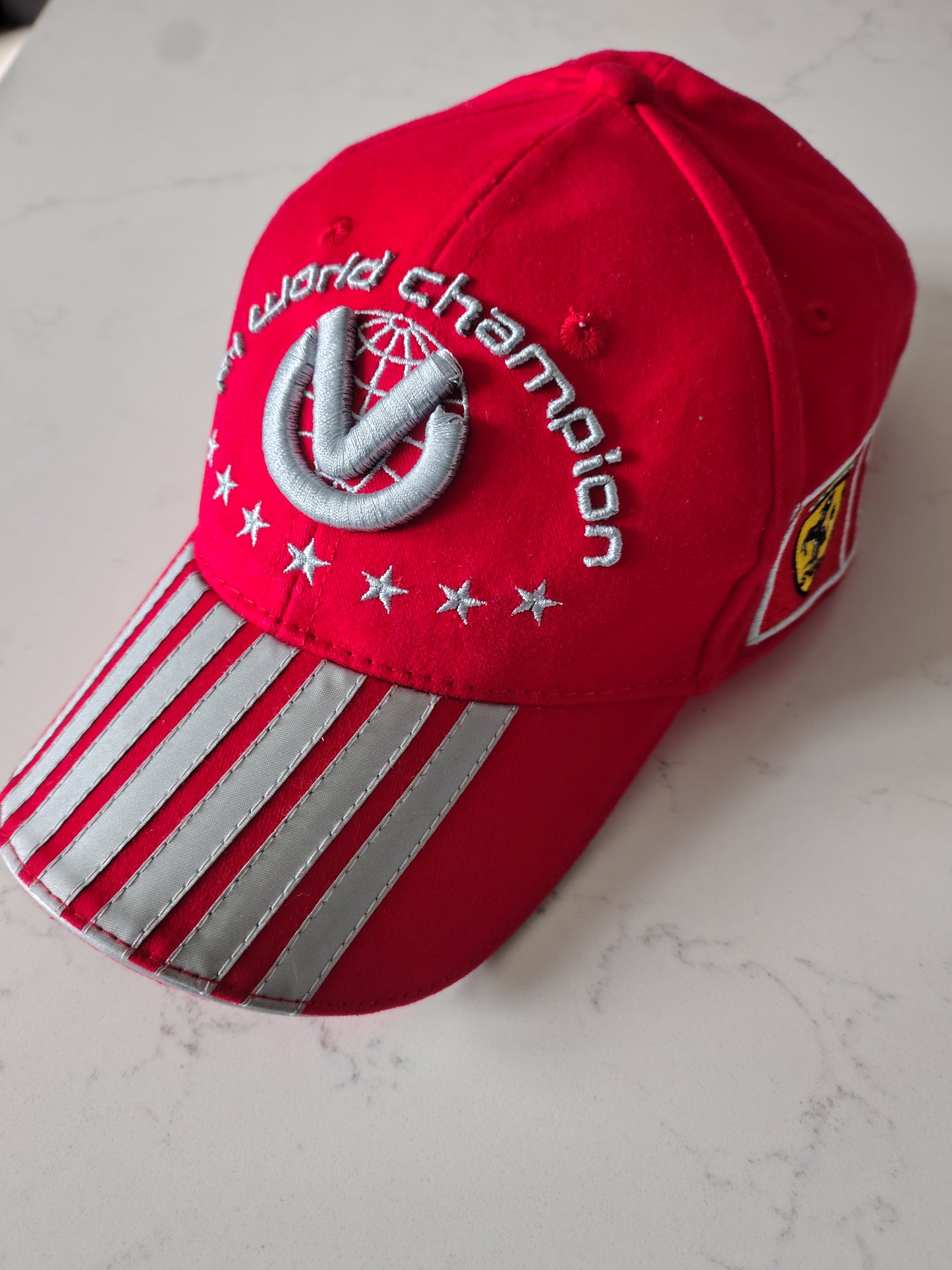 Official Michael Schumacher F1 Ferrari cap hat seven times world champion BNWT circa 2004