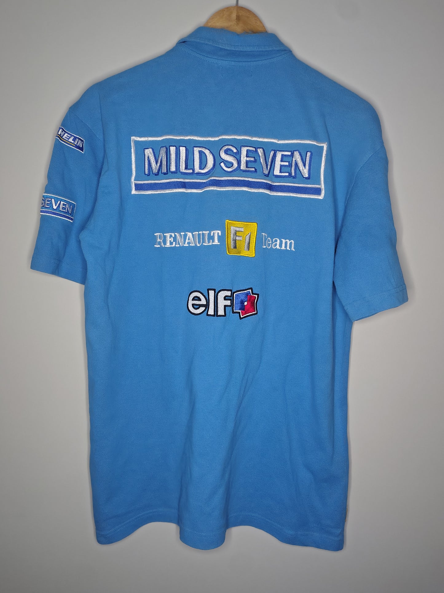 2003 Renault Fernando Alonso t-shirt polo F1 formula one Mild Seven vintage