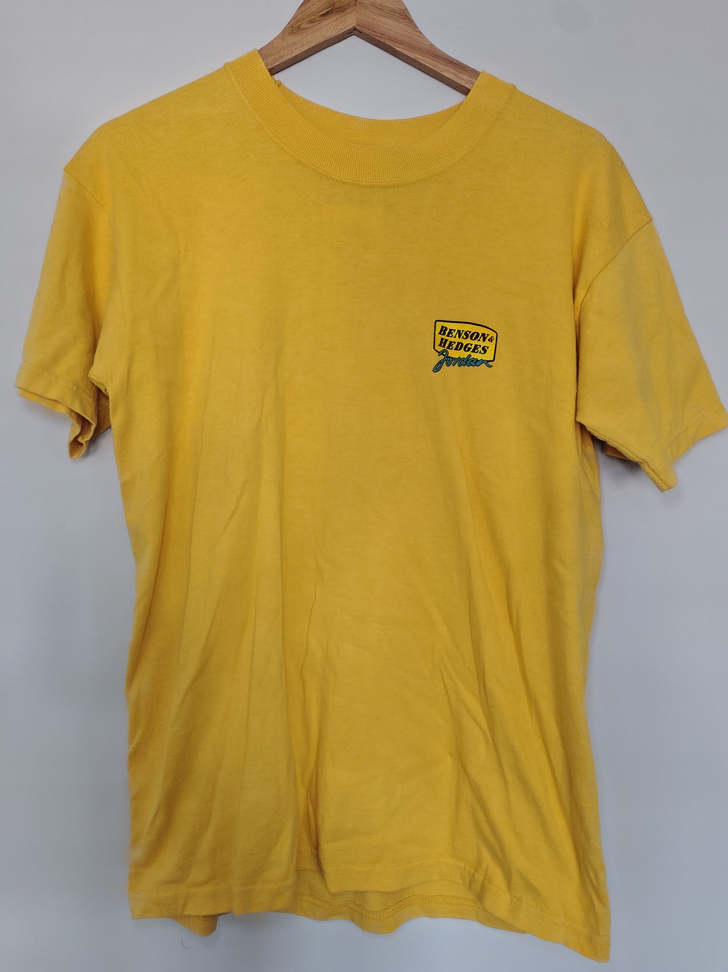 Vintage Jordan 199 t-shirt yellow Benson & Hedges 1999 season grand Prix formula one F1 Eddie