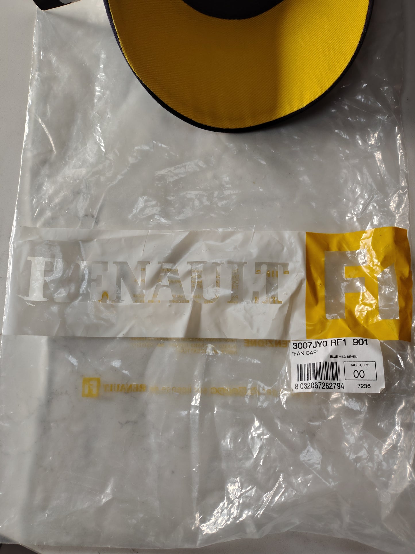 Official Puma Renault F1 Cap Hat Fernando Alonso Jarno Trulli Mild Seven Grand Prix circa 2004 Rare