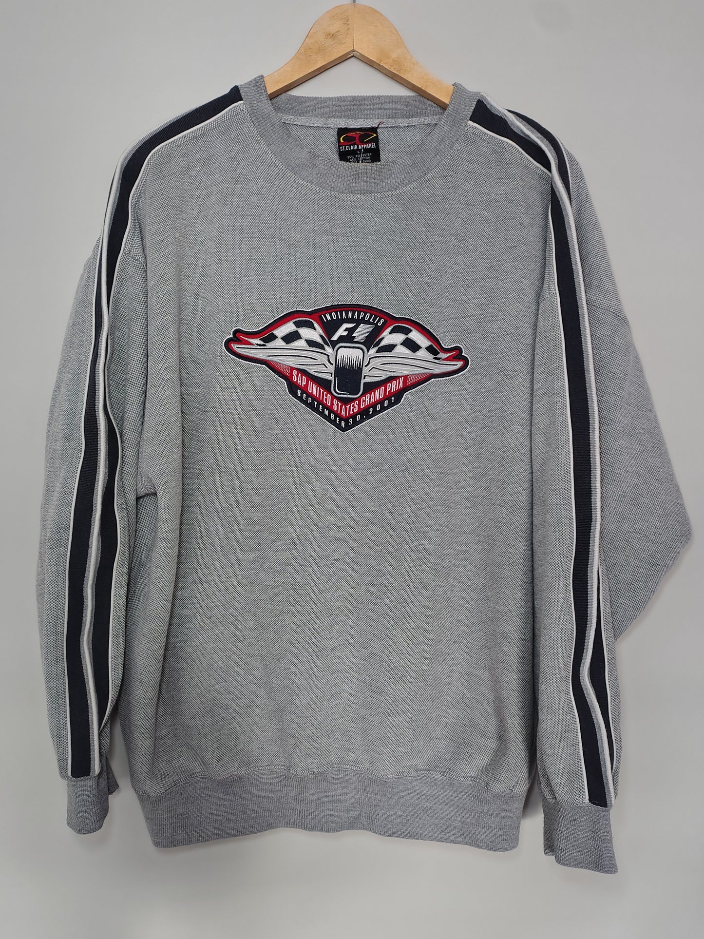2001 United States grand prix Indianapolis sweatshirt Large formula 1 F1 grand prix USA vintage sweater jumper
