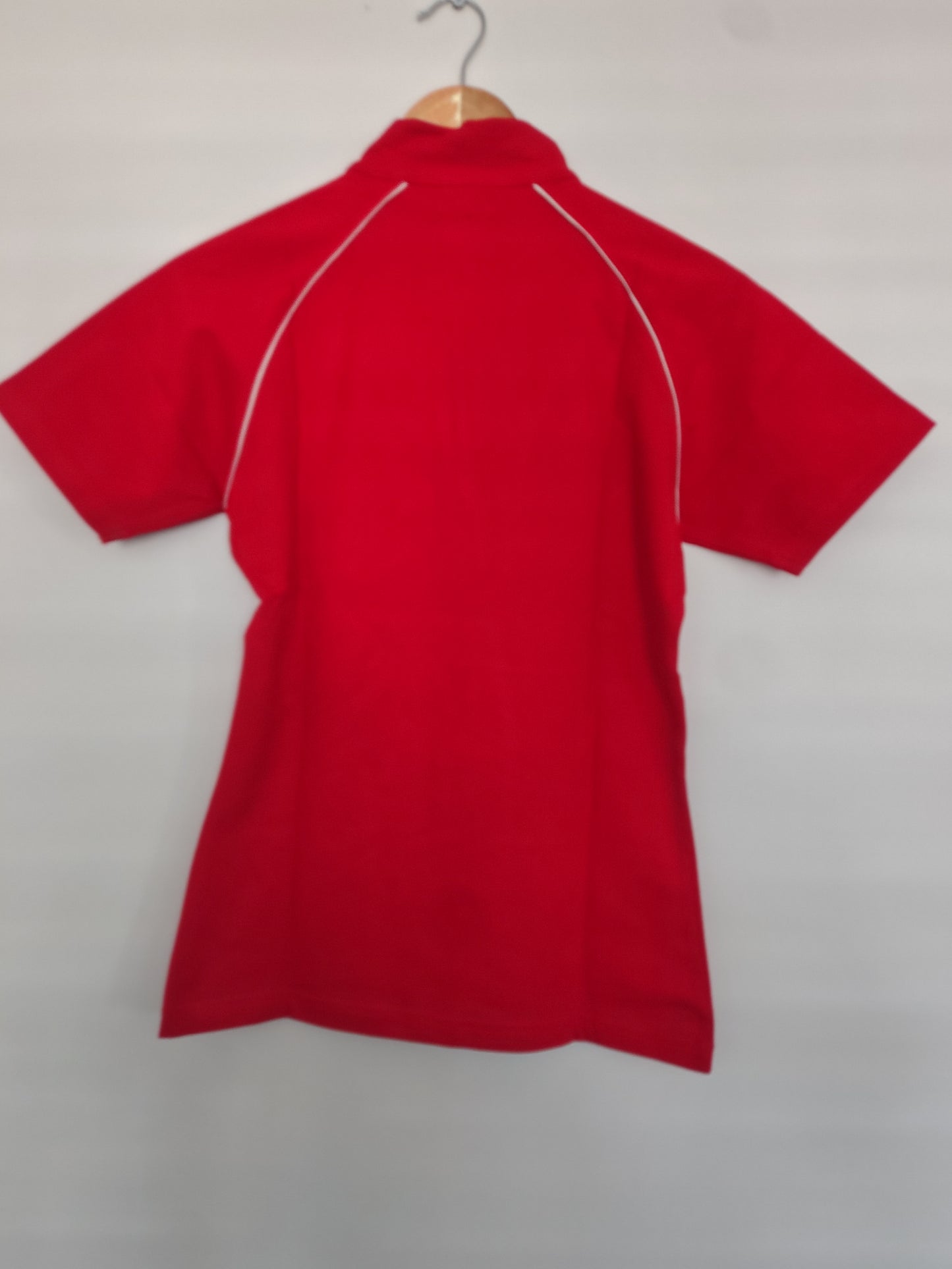 Official Ferrari ladies t-shirt crop top baby tee 1/4 zip BNWT