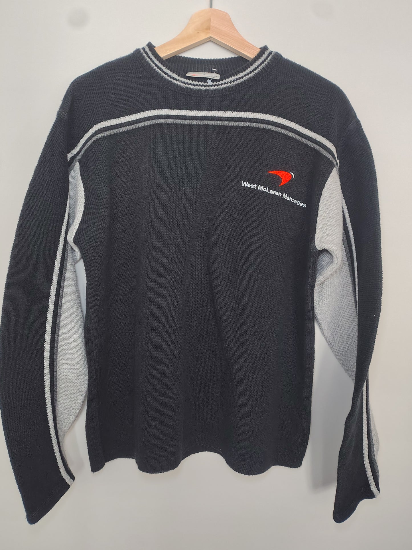Official West McLaren Mercedes sweatshirt jumper sweater medium Hakkinen Coulthard Raikkonen