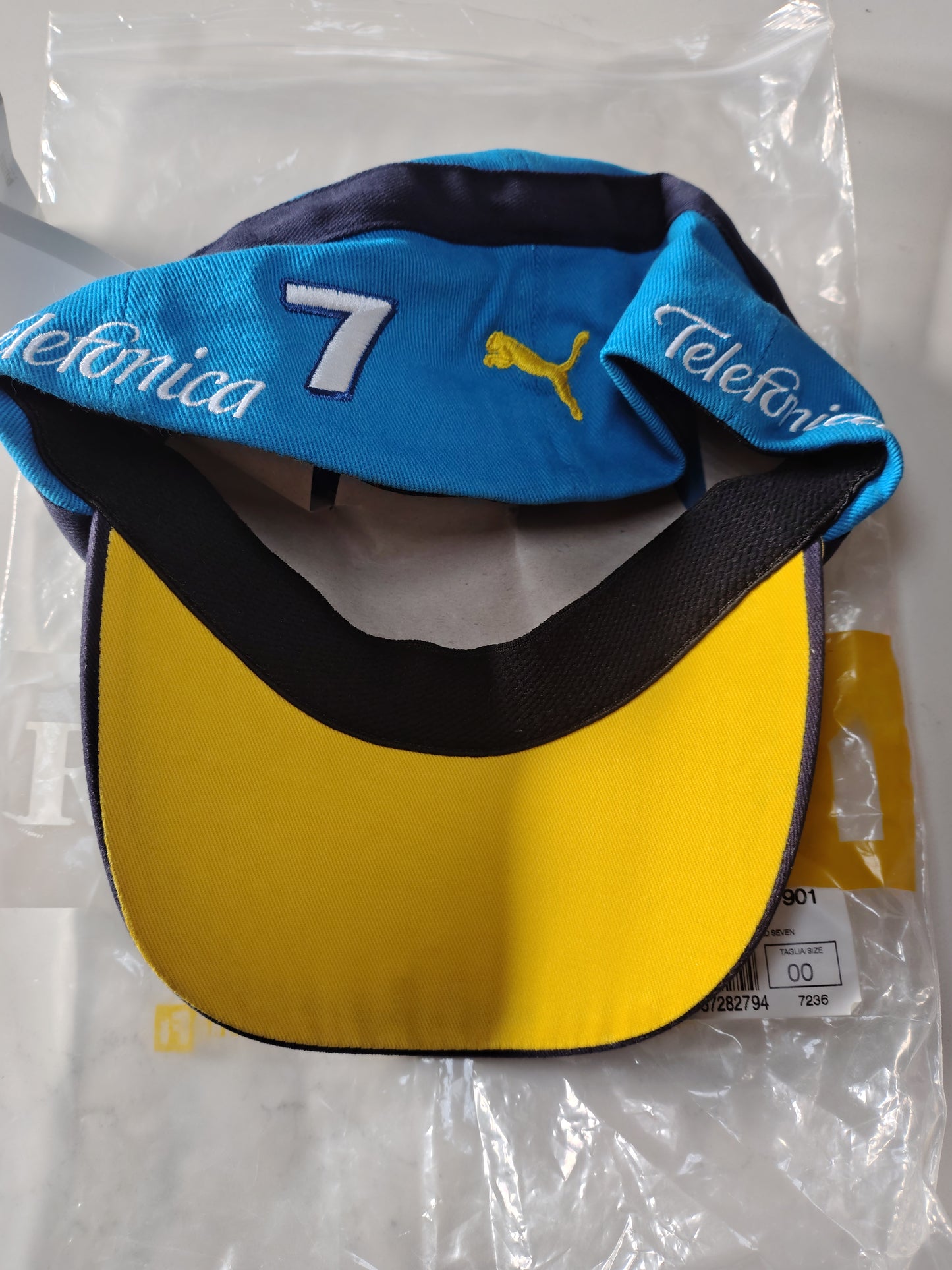 Official Puma Renault F1 Cap Hat Fernando Alonso Jarno Trulli Mild Seven Grand Prix circa 2004 Rare
