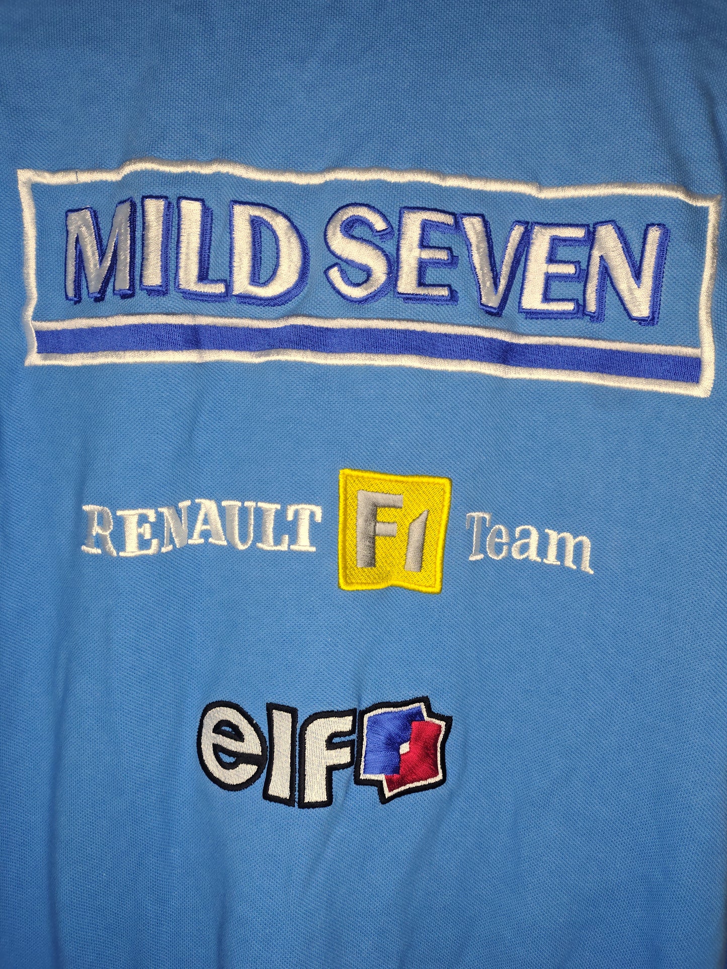 2003 Renault Fernando Alonso t-shirt polo F1 formula one Mild Seven vintage