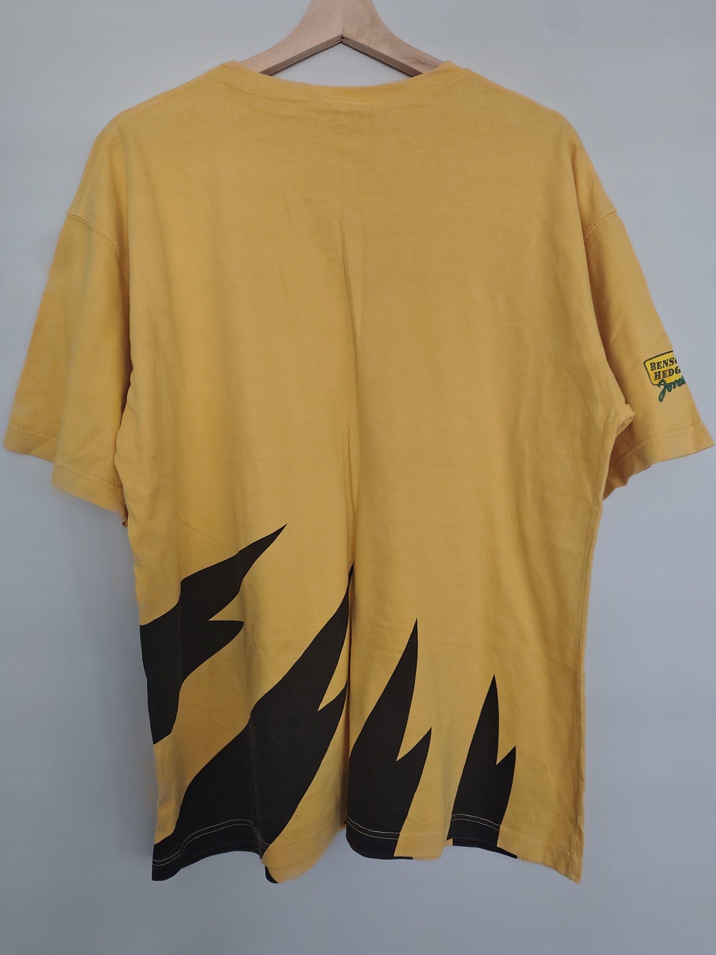 Official Jordan Grand Prix yellow Benson & Hedges buzzin hornets t-shirt medium circa 1998