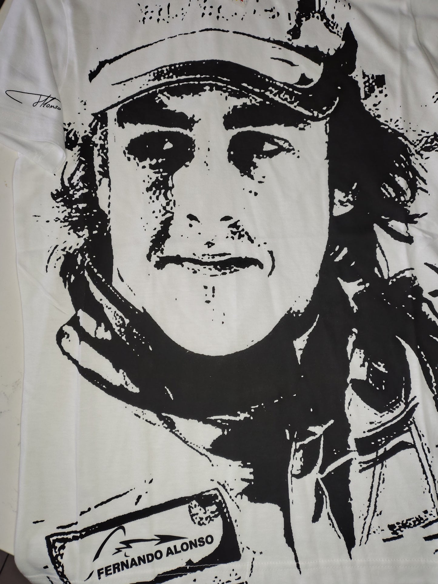2005/06 Fernando Alonso Renault t-shirt white circa F1 formula one official XXL