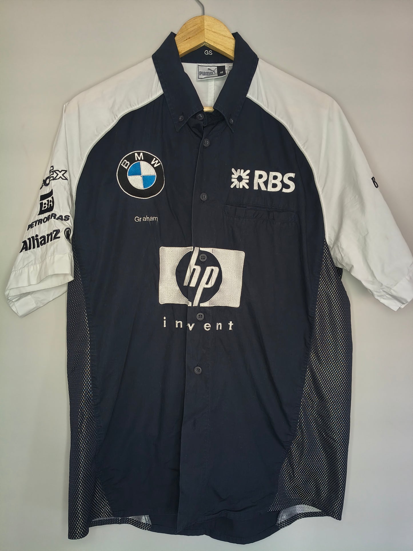 2004 BMW Williams FW26 team issue shirt Puma official Juan Pablo Montoya Ralf Schumacher era
