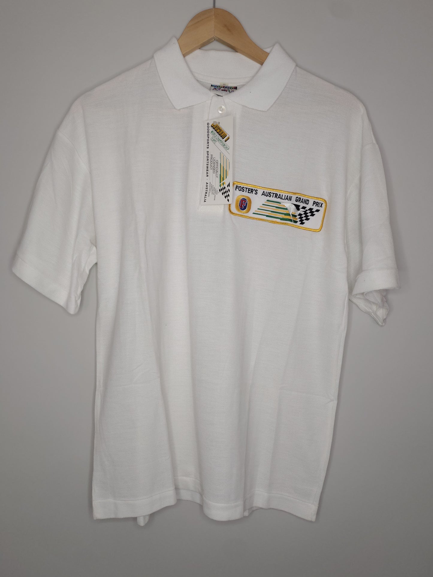 1991 Adelaide grand prix polo shirt deadstock Australian Goodsports fosters F1 formula 1