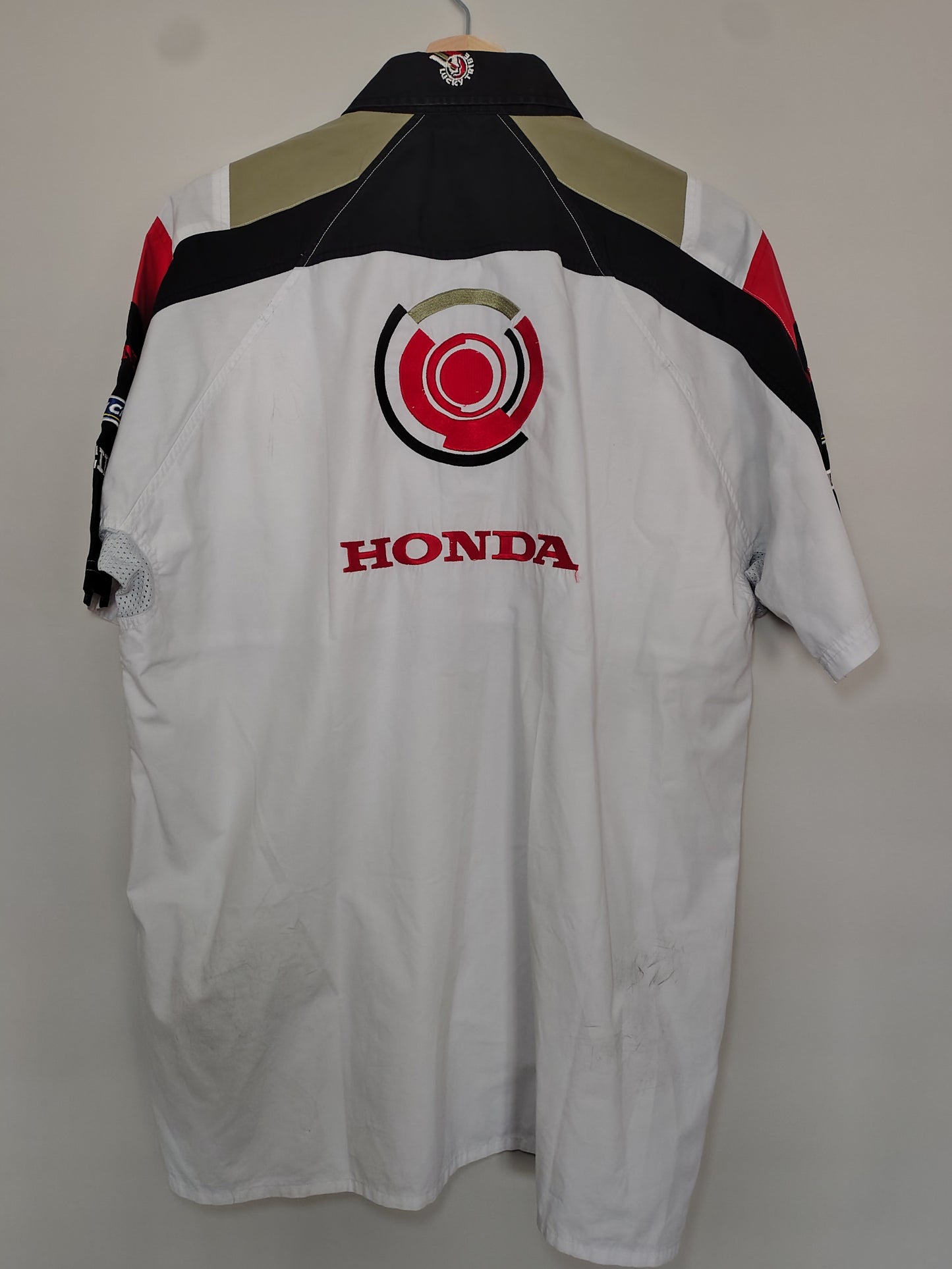 Official BAR Honda team member white shirt pit mechanic