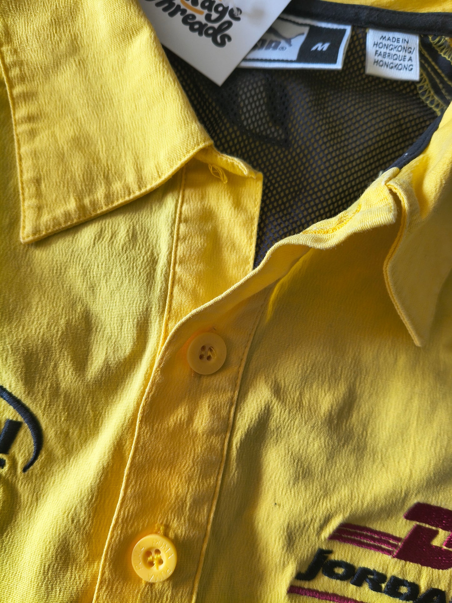 Official DHL Jordan Honda team polo shirt by Puma vintage F1