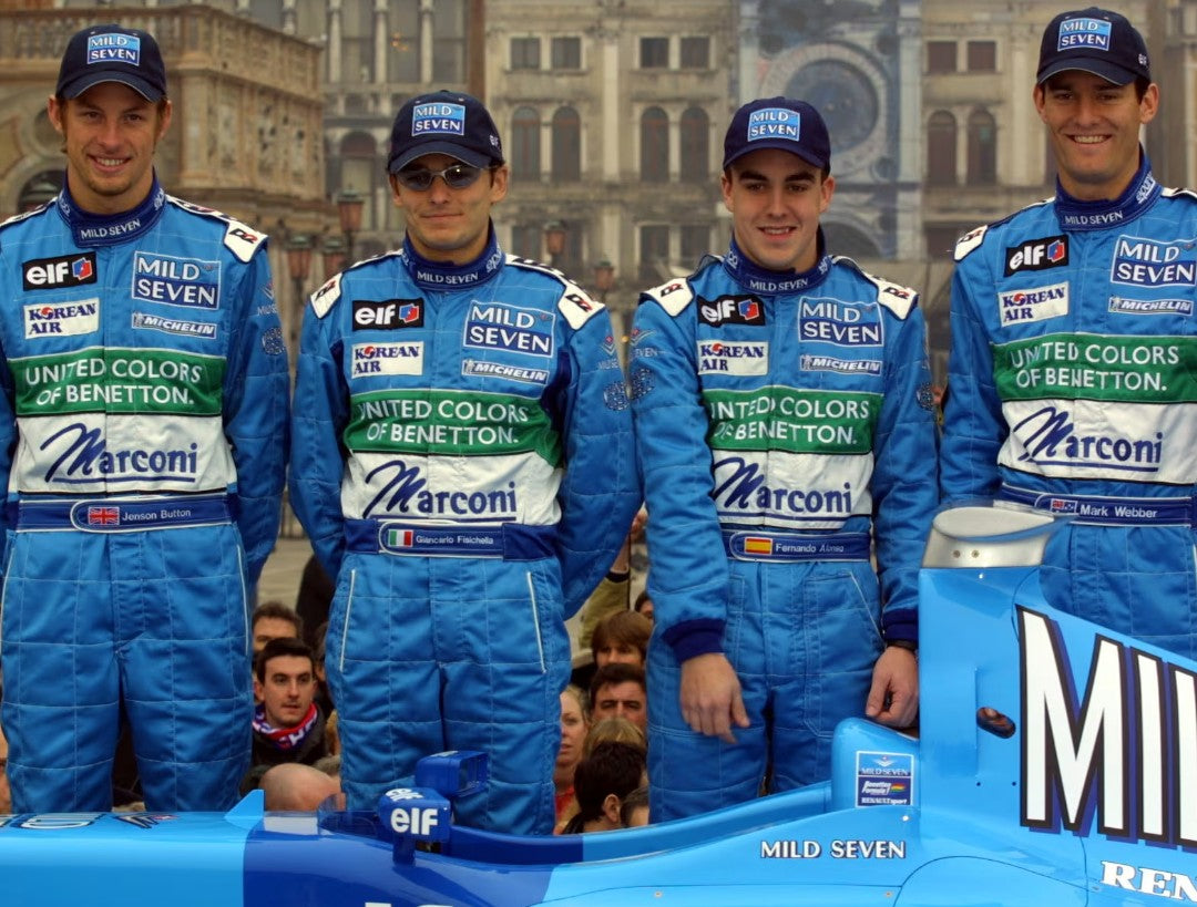 2001 Benetton Giancarlo Fisichella F1 Cap Hat Renault Grand Prix Mild Seven official grand Prix formula 1 B201