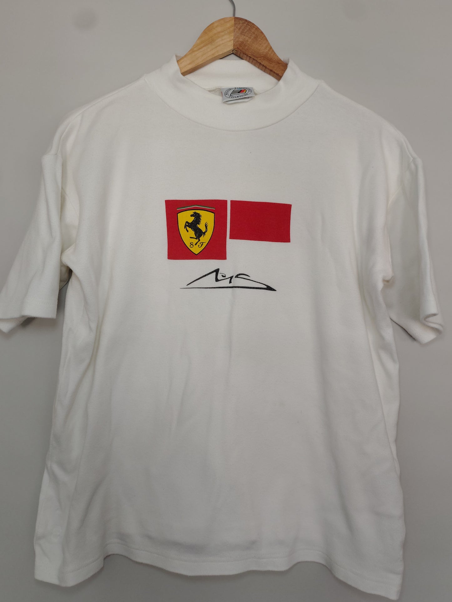 Official Michael Schumacher Ferrari racing t-shirt white