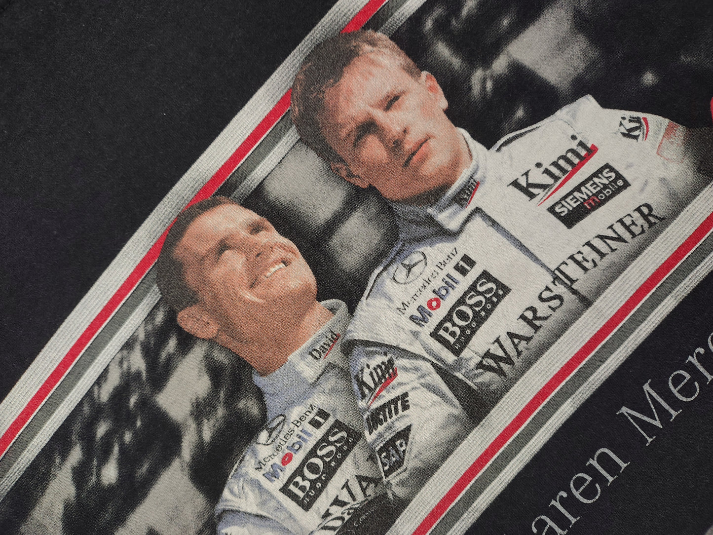 Vintage 2003 McLaren Mercedes-Benz t-shirt Raikkonen Coulthard F1 Grand Prix formula one