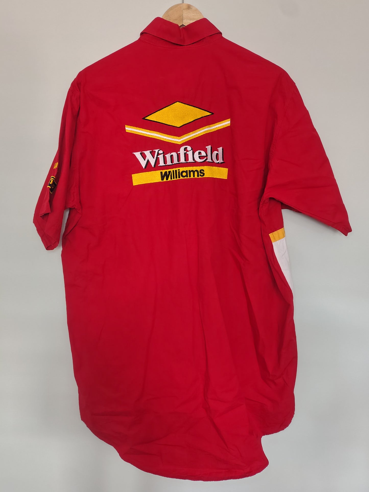 Vintage Winfield Williams team shirt red formula one F1 grand prix medium red circa 1998 FW20