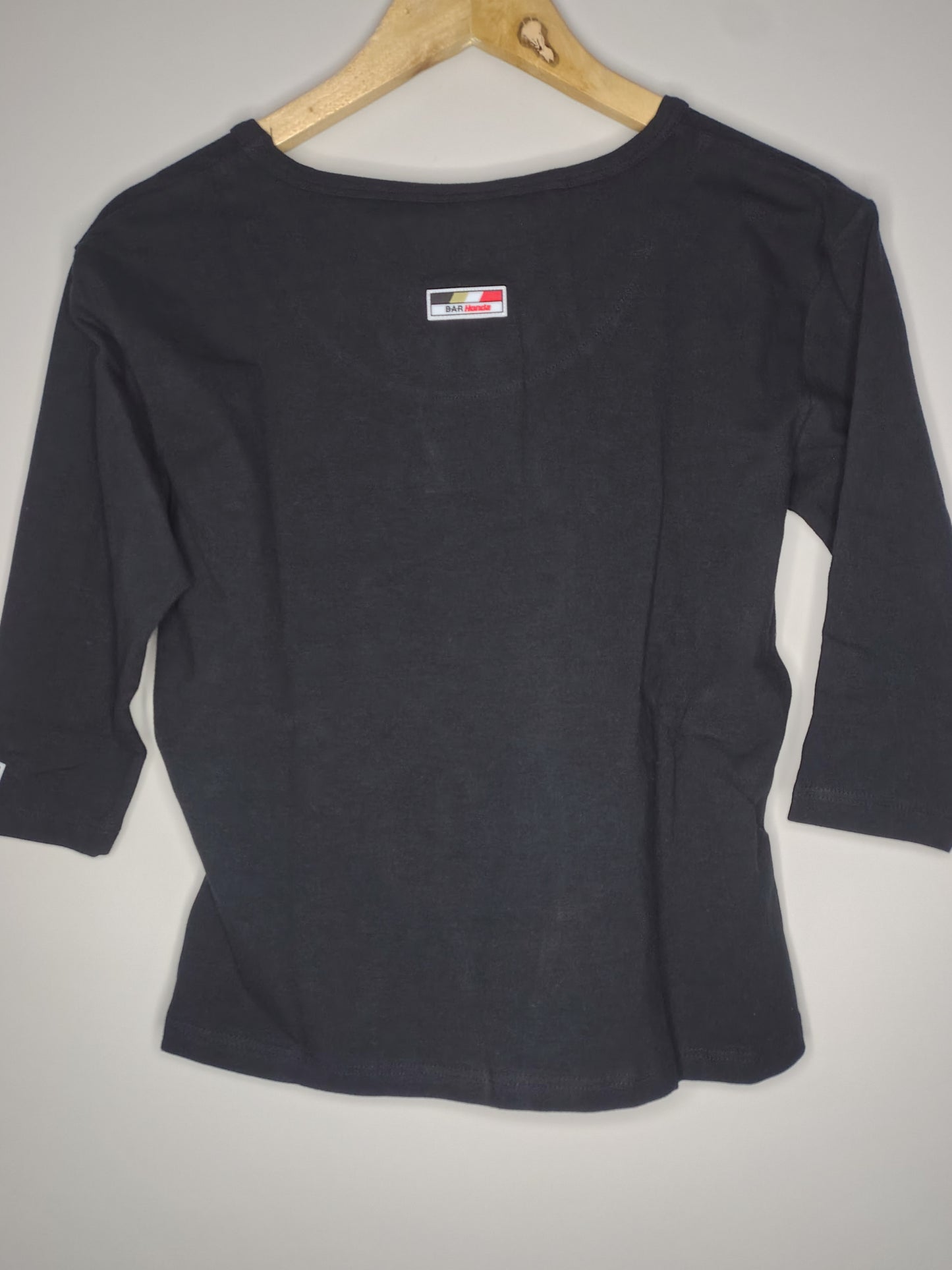 Official BAR Honda ladies womens F1 3/4 sleeve top t-shirt baby tee