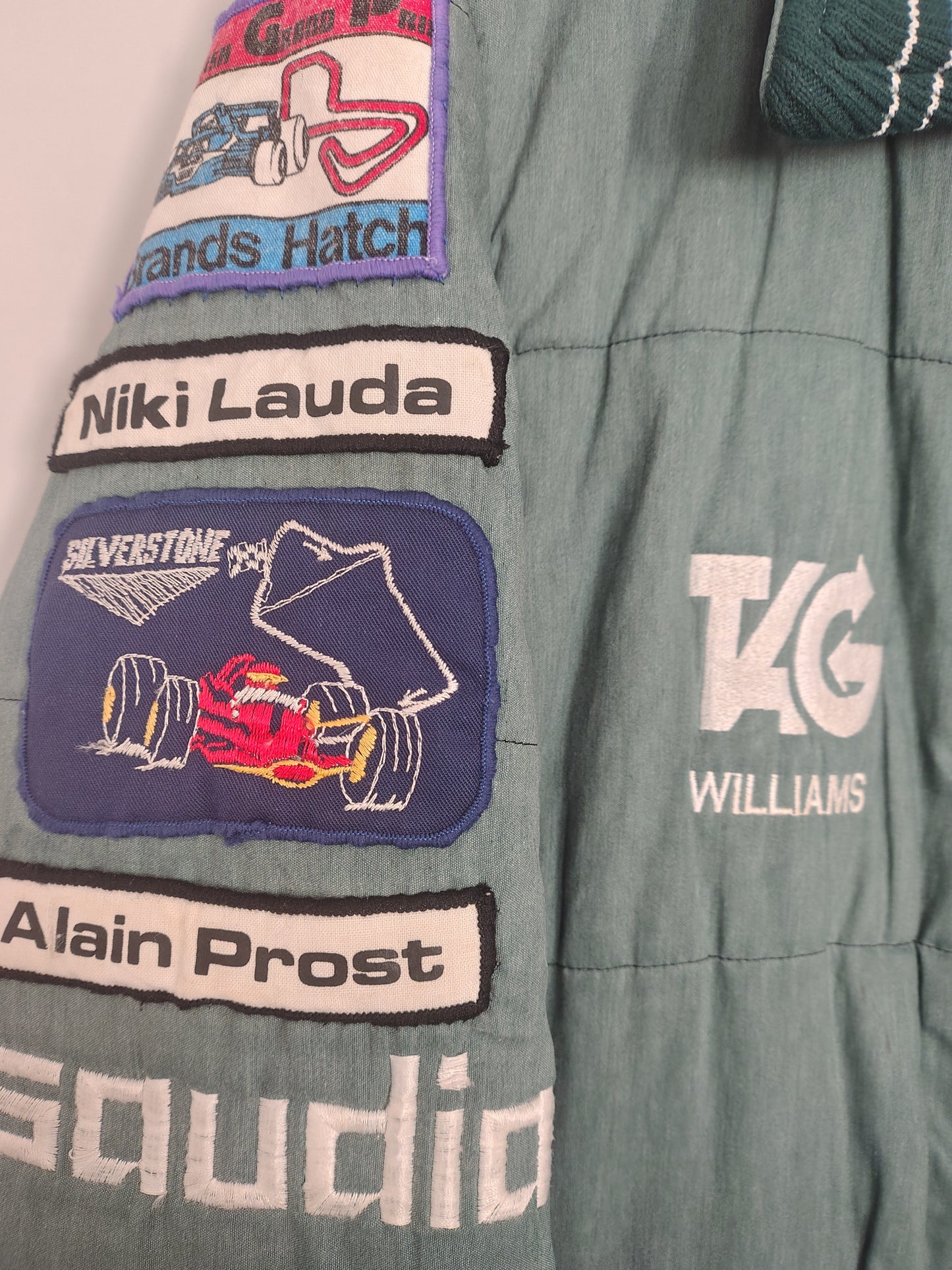 Vintage TAG Williams Albilad-Saudia Grand Prix Jacket FW08 Formula 1 grand Prix Prost Lauda Watson Rosberg