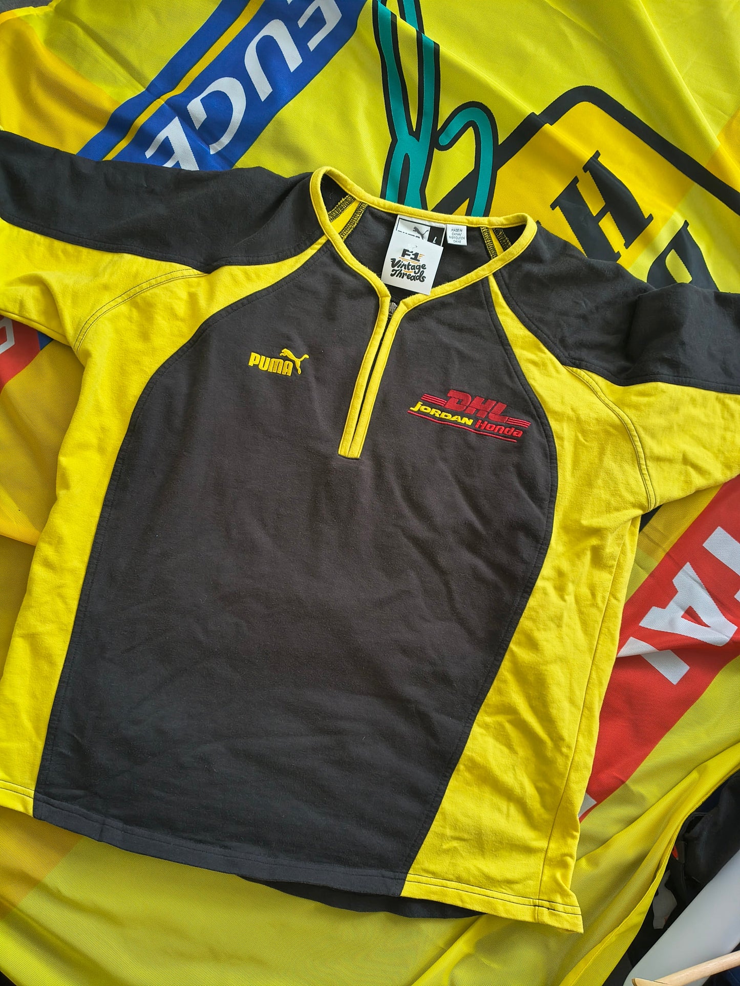 Official DHL Jordan Honda grand Prix t-shirt by Puma vintage F1