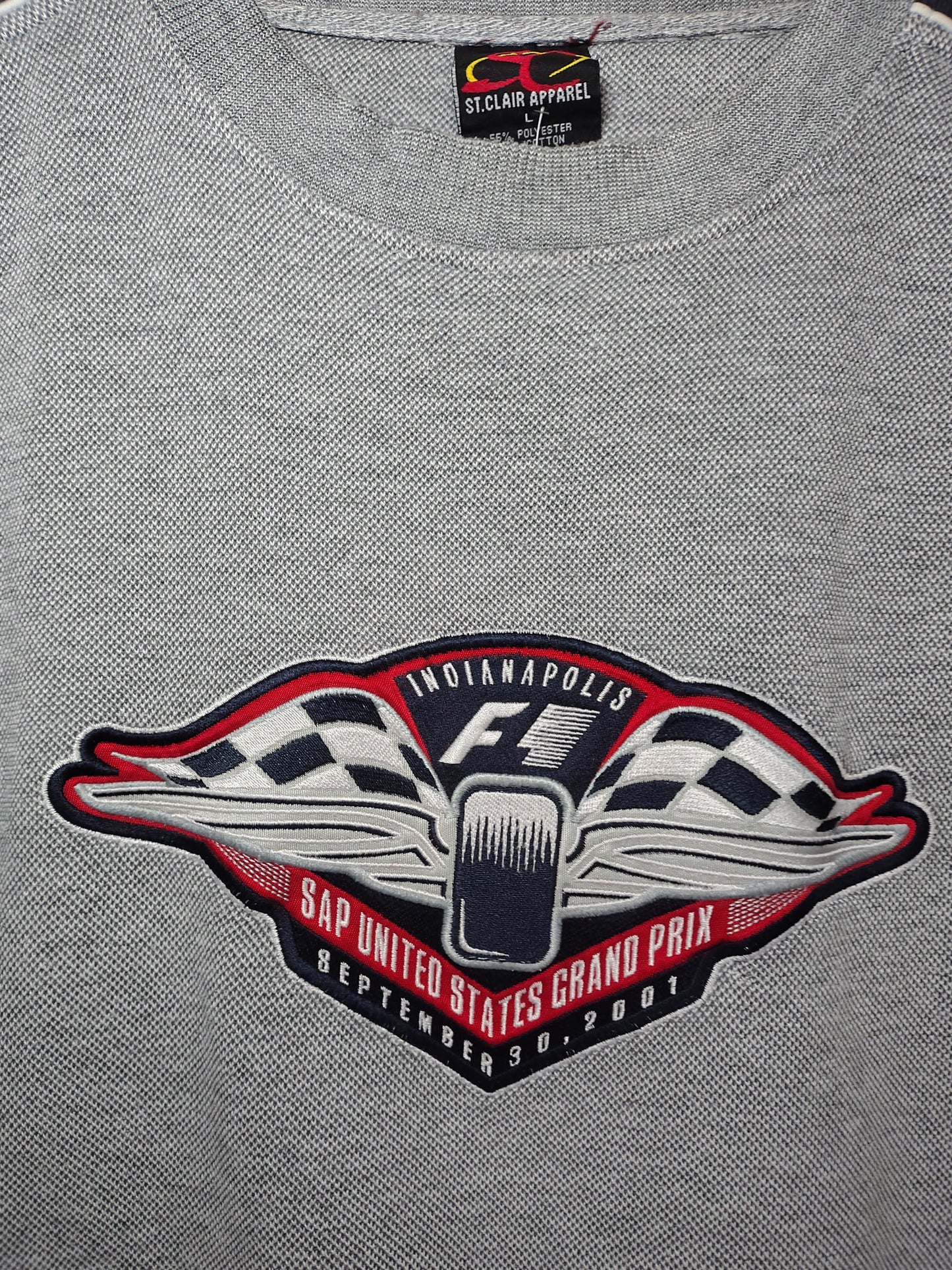 2001 United States grand prix Indianapolis sweatshirt Large formula 1 F1 grand prix USA vintage sweater jumper