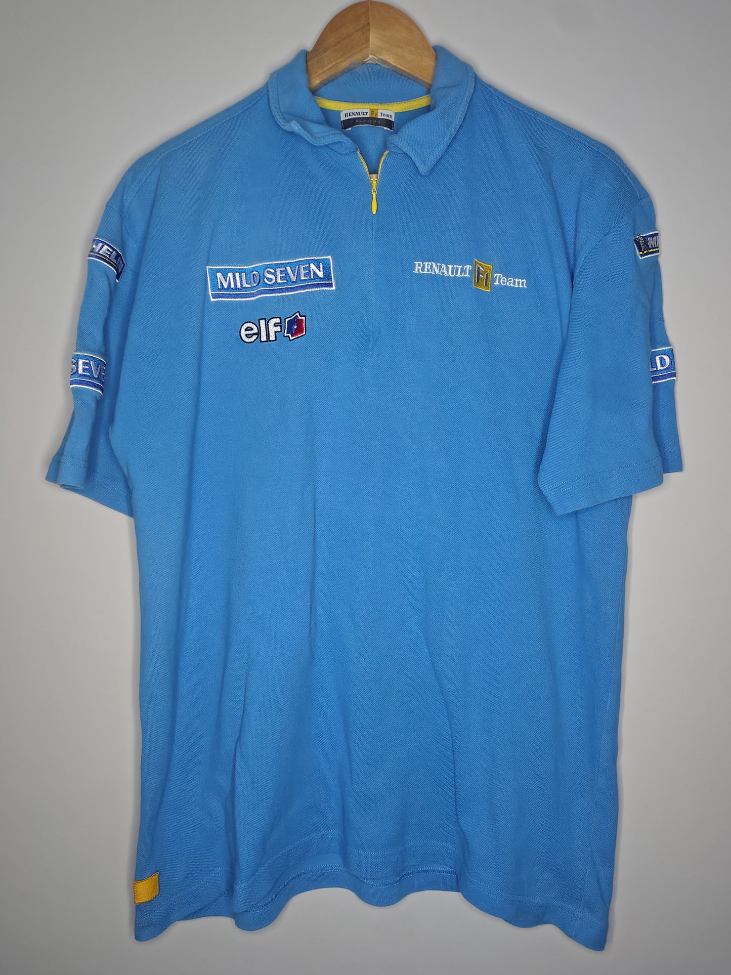 2003 Renault Fernando Alonso t-shirt polo F1 formula one Mild Seven vintage