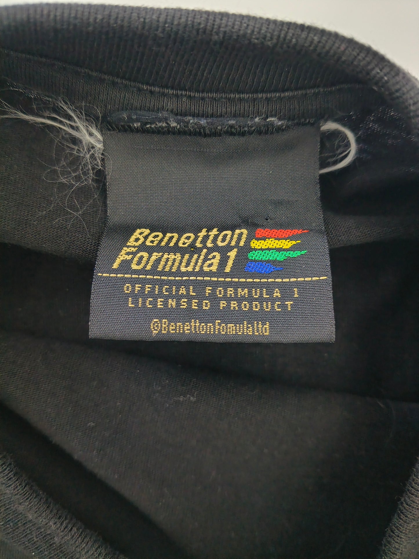 1996 Benetton Formula B196 t-shirt official Renault Jean Alesi Gerhard Berger era vintage F1
