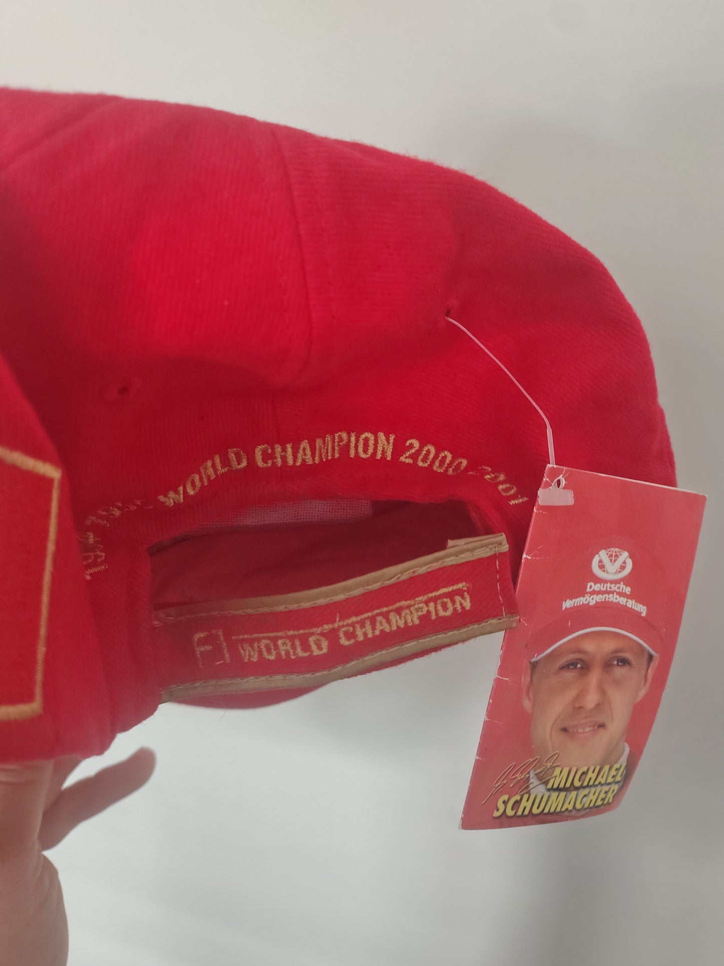 2001 Michael Schumacher Ferrari world champion cap hat formula 1 F1 grand Prix