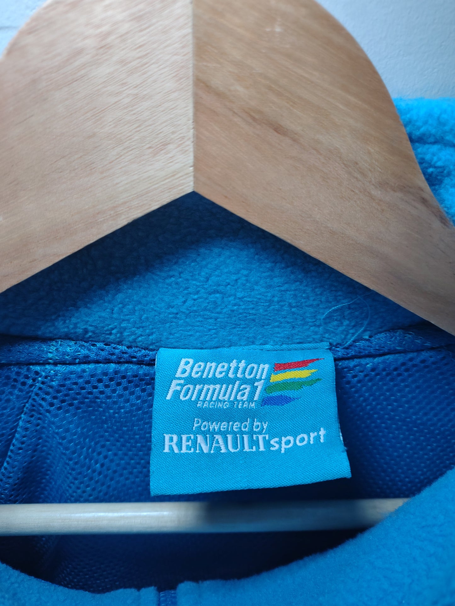 2001 Benetton Formula 1 powered by Renault Sport grid full zip fleece team track F1 grand Prix Jenson Button Giancarlo Fisichella