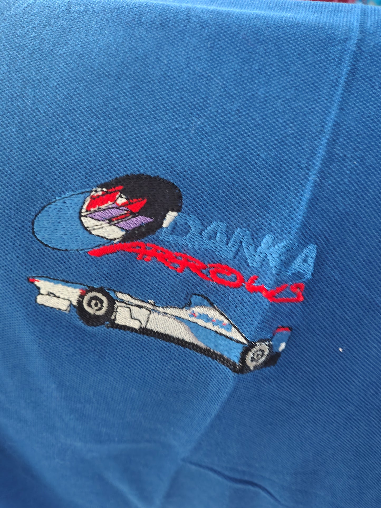 1997 Danka Arrows Yamaha A18 polo shirt Damon Hill formula one F1 grand prix