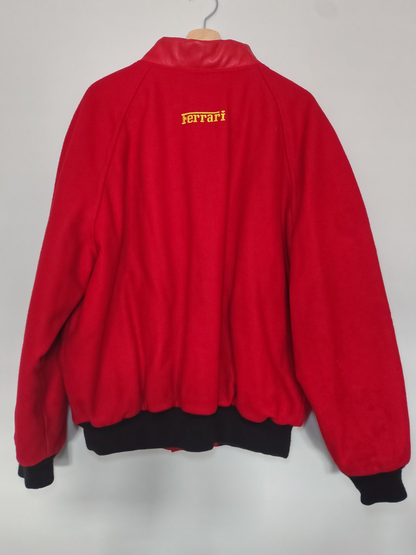 90's Ferrari bomber varsity jacket wool leather Nice Man Sports XL red formula one F1 grand Prix Drake official vintage