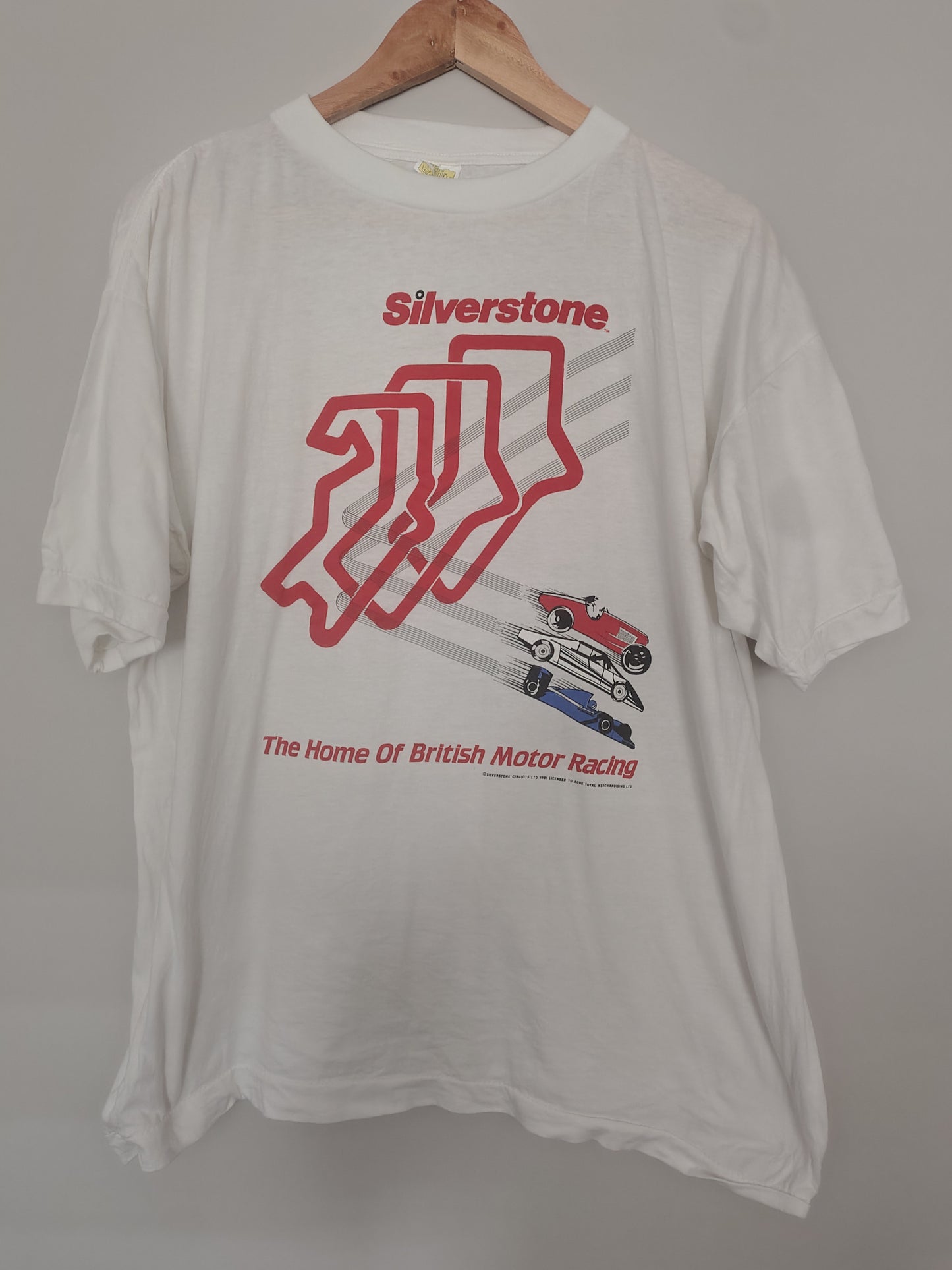 1991 Silverstone circuit t-shirt official British grand Prix F1 formula 1 single stitch vintage