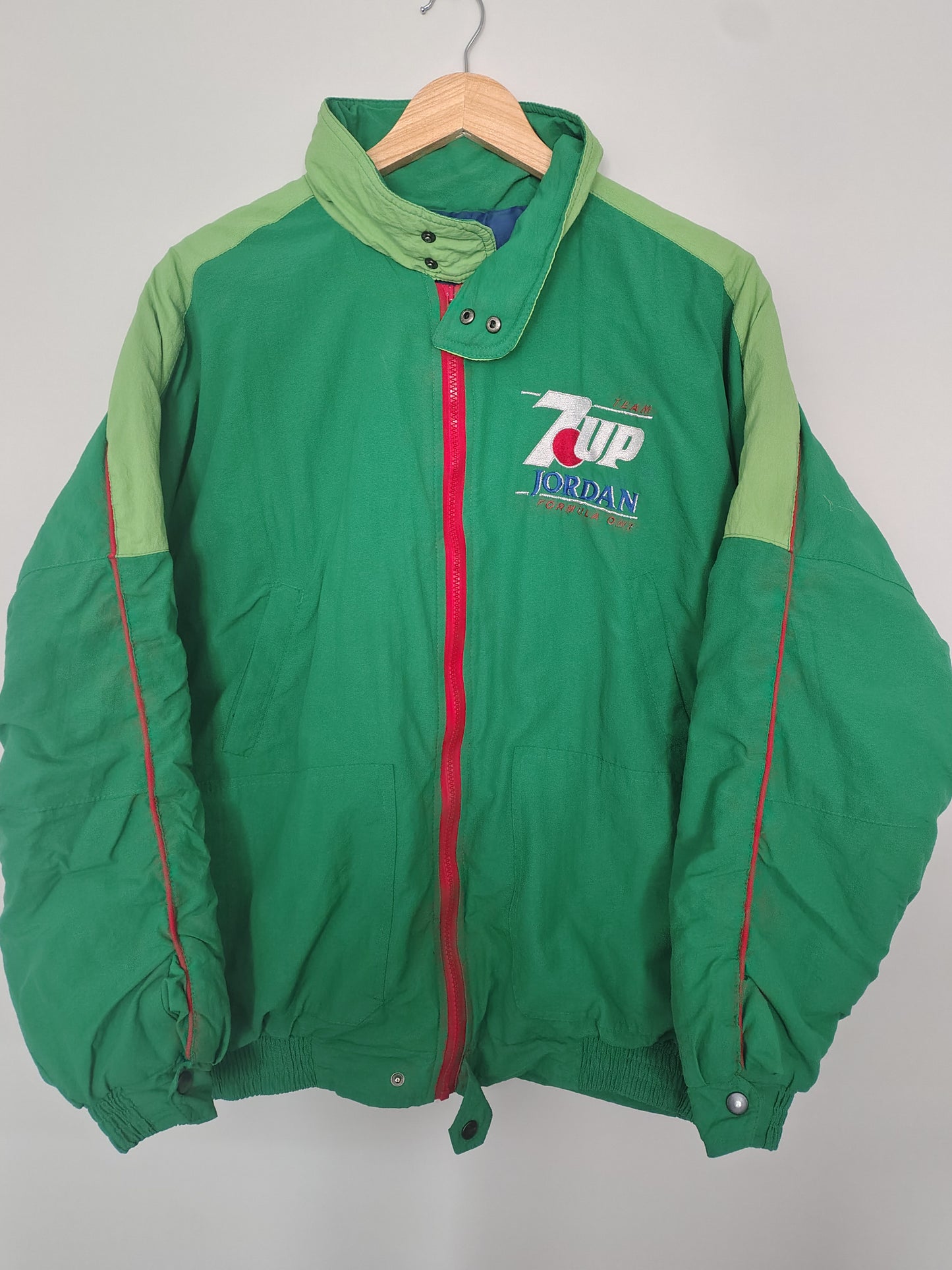 1991 Team 7up Jordan grand Prix formula 1 F1 grid jacket 191 Eddie Ireland Ford vintage rare