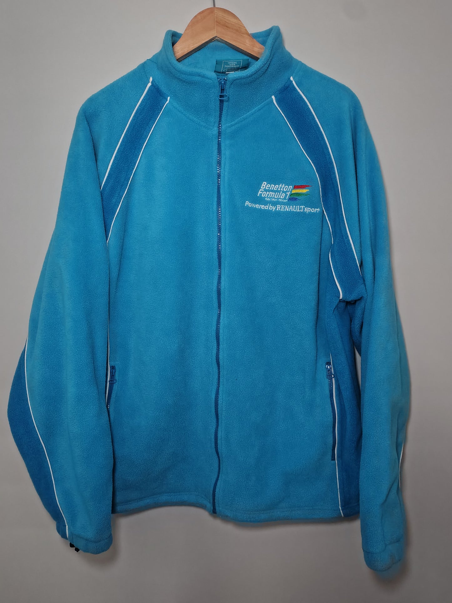 2001 Benetton Formula 1 powered by Renault Sport grid full zip fleece team track F1 grand Prix Jenson Button Giancarlo Fisichella