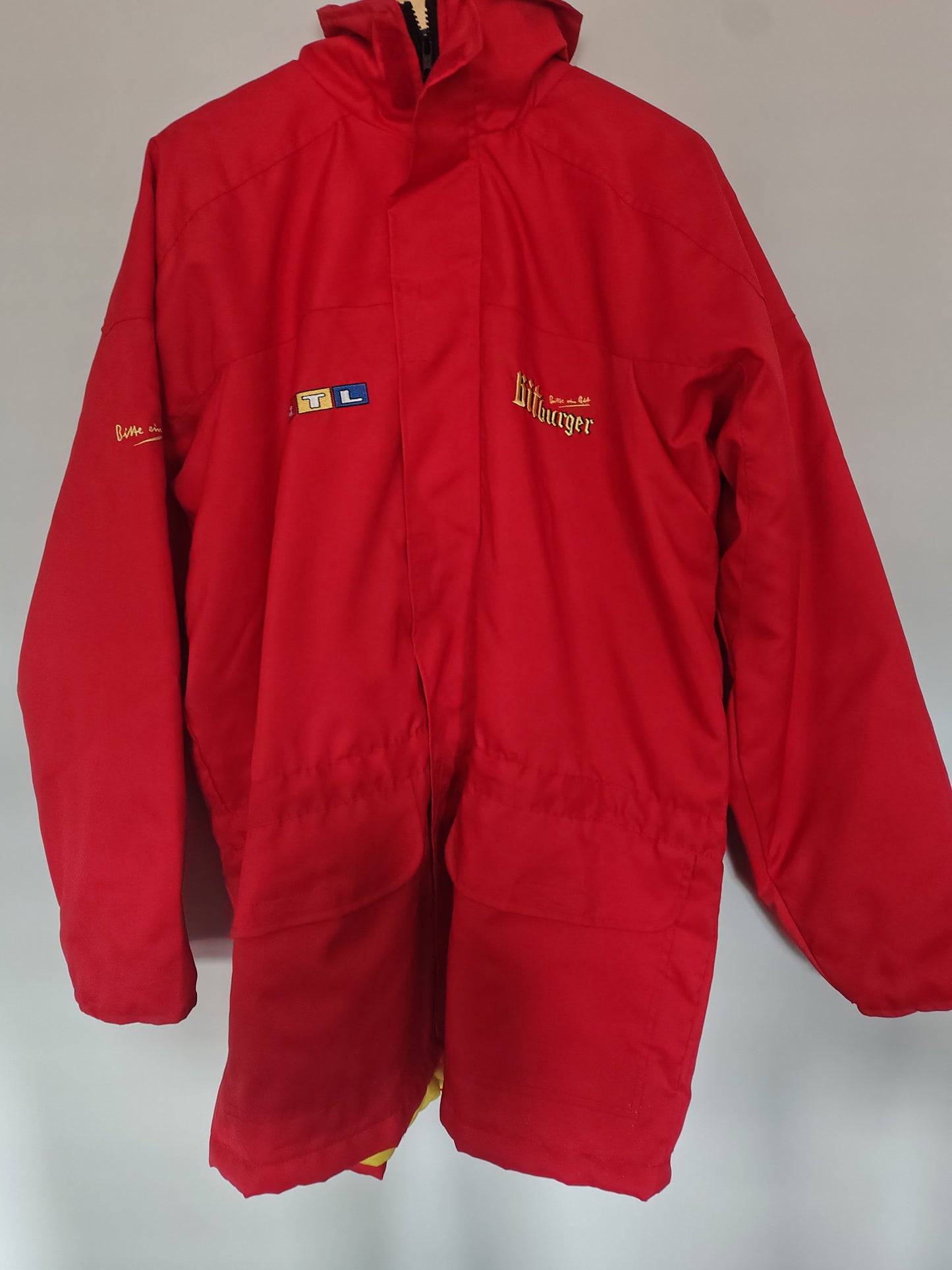RTL F1 German Broadcaster jacket coat and cap Bitburger TV Formel 1