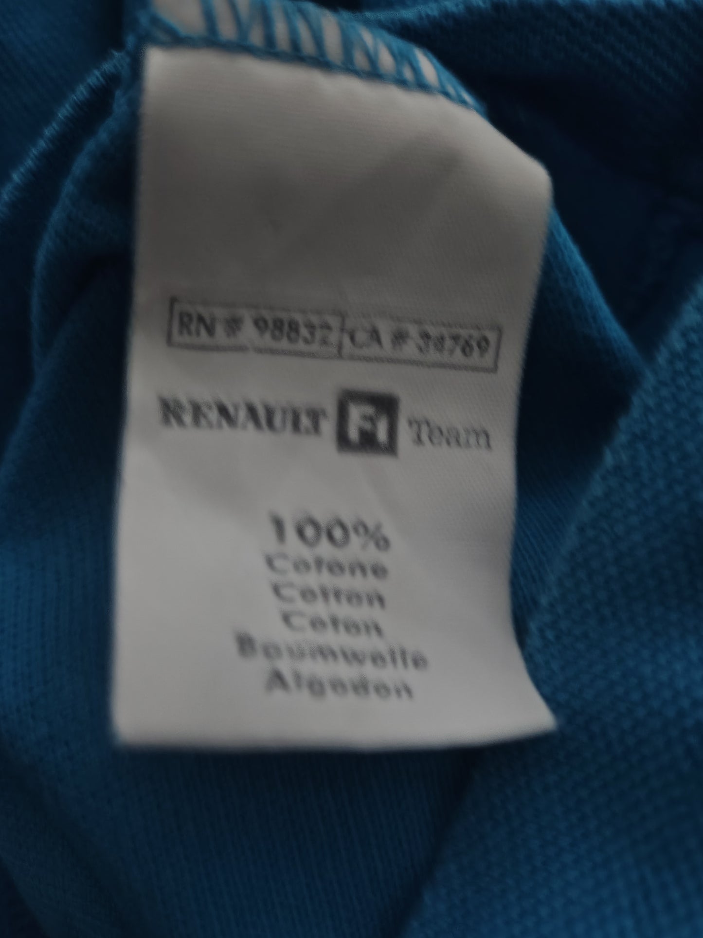 2003 Renault Fernando Alonso t-shirt polo F1 formula one Mild Seven vintage