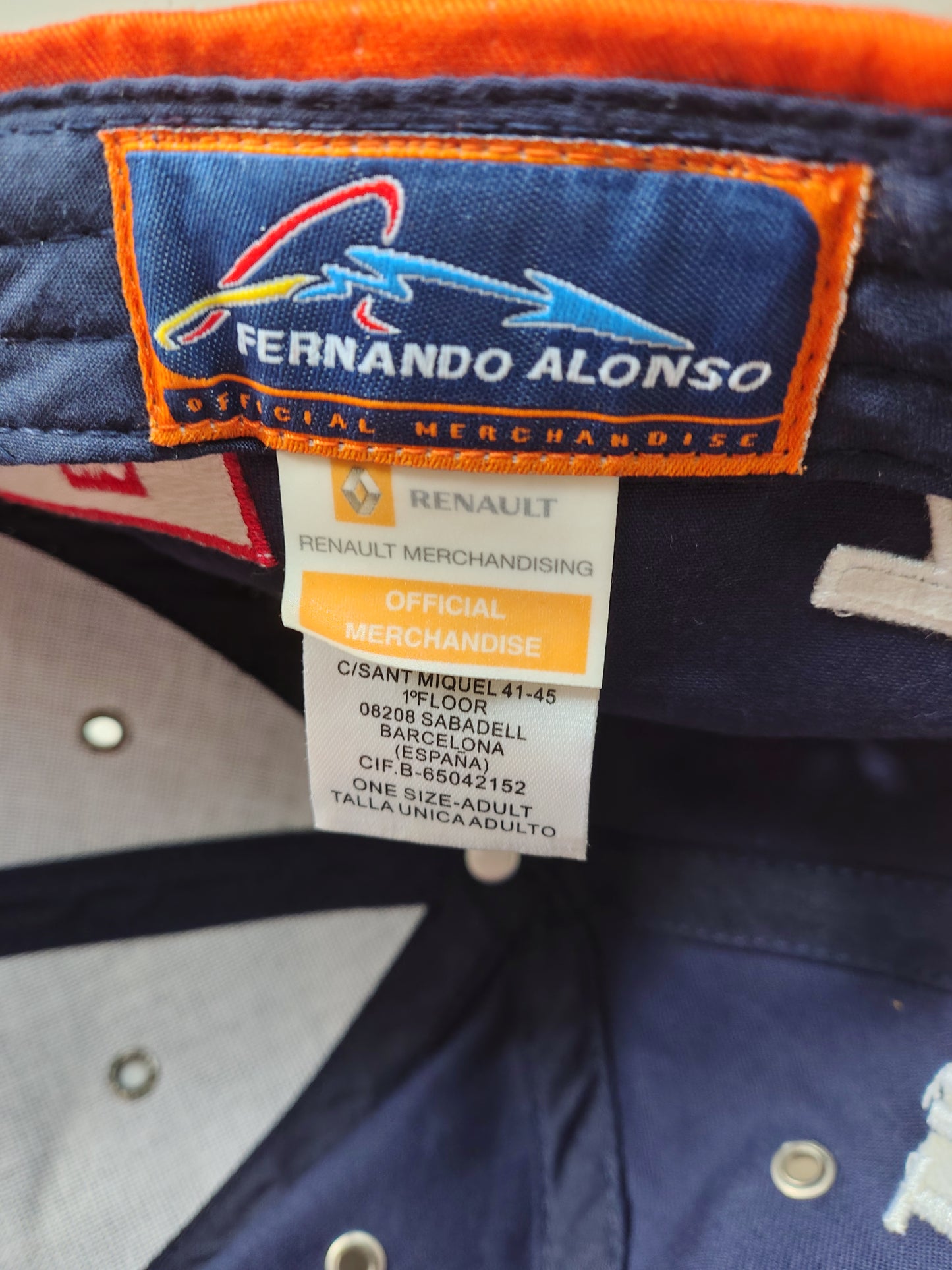 Vintage ING Renault F1 Team Cap Hat Fernando Alonso Briatore Official