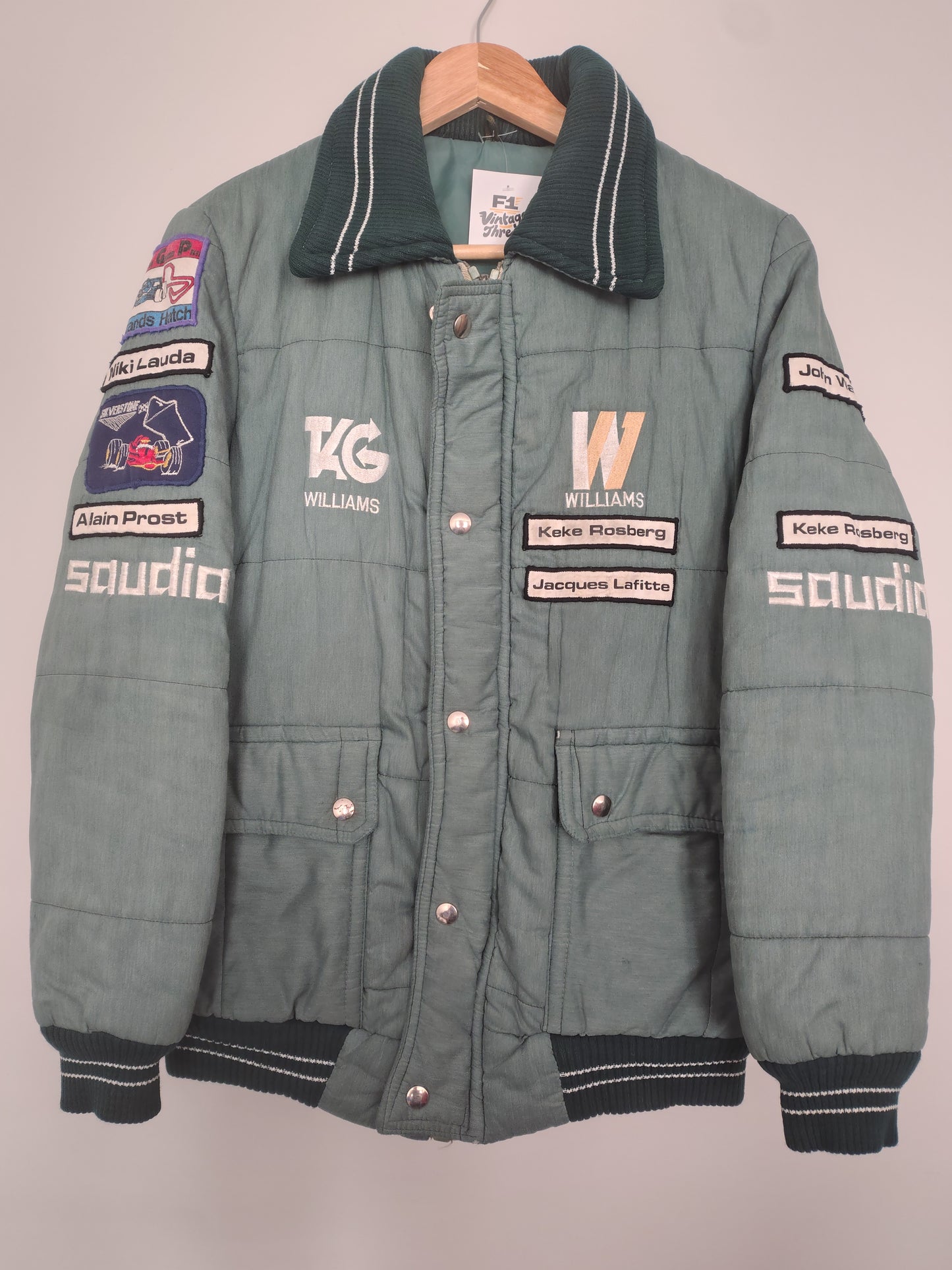 Vintage TAG Williams Albilad-Saudia Grand Prix Jacket FW08 Formula 1 grand Prix Prost Lauda Watson Rosberg
