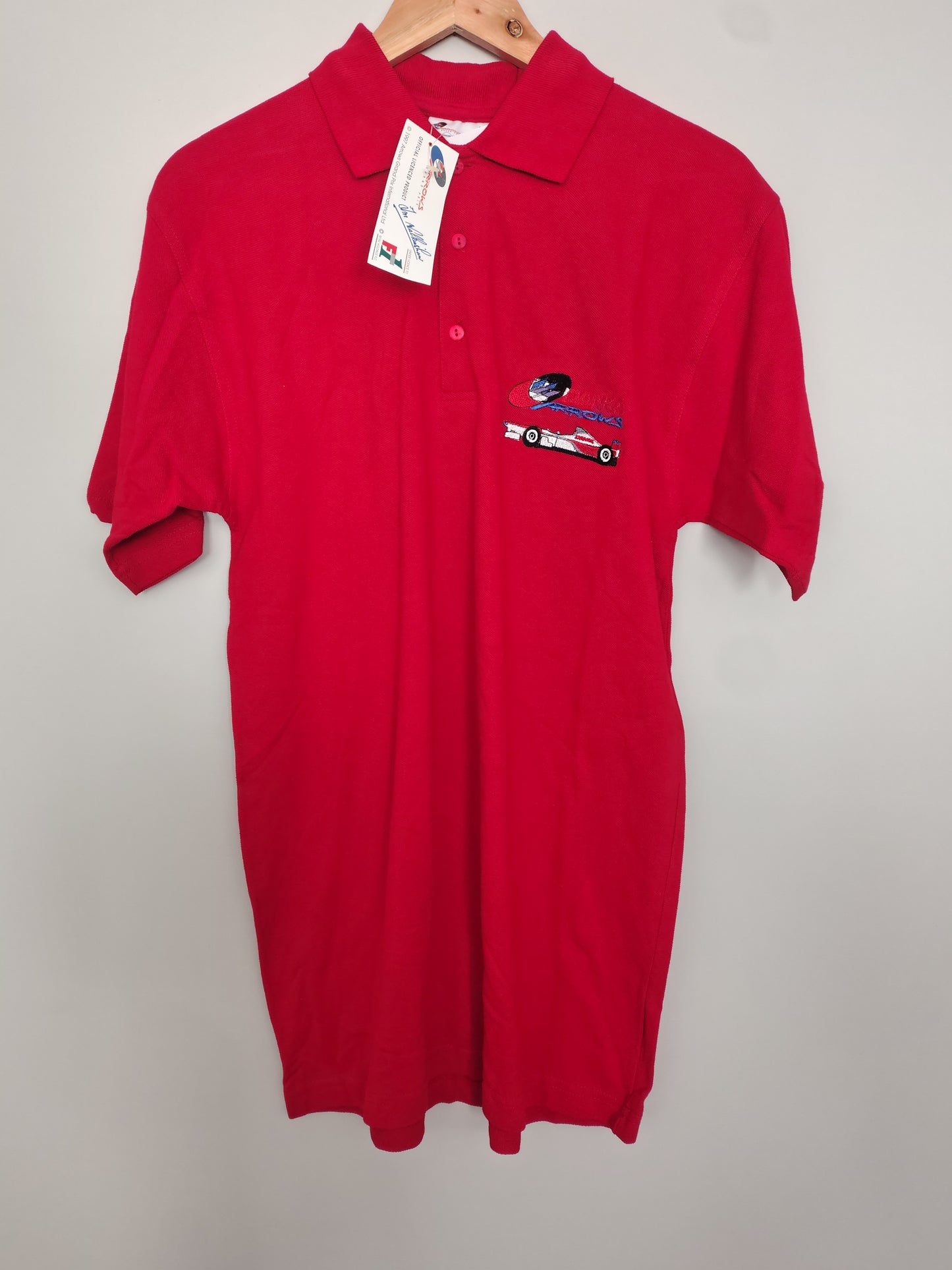 1997 Danka Arrows Yamaha A18 polo shirt Damon Hill formula one F1 grand prix