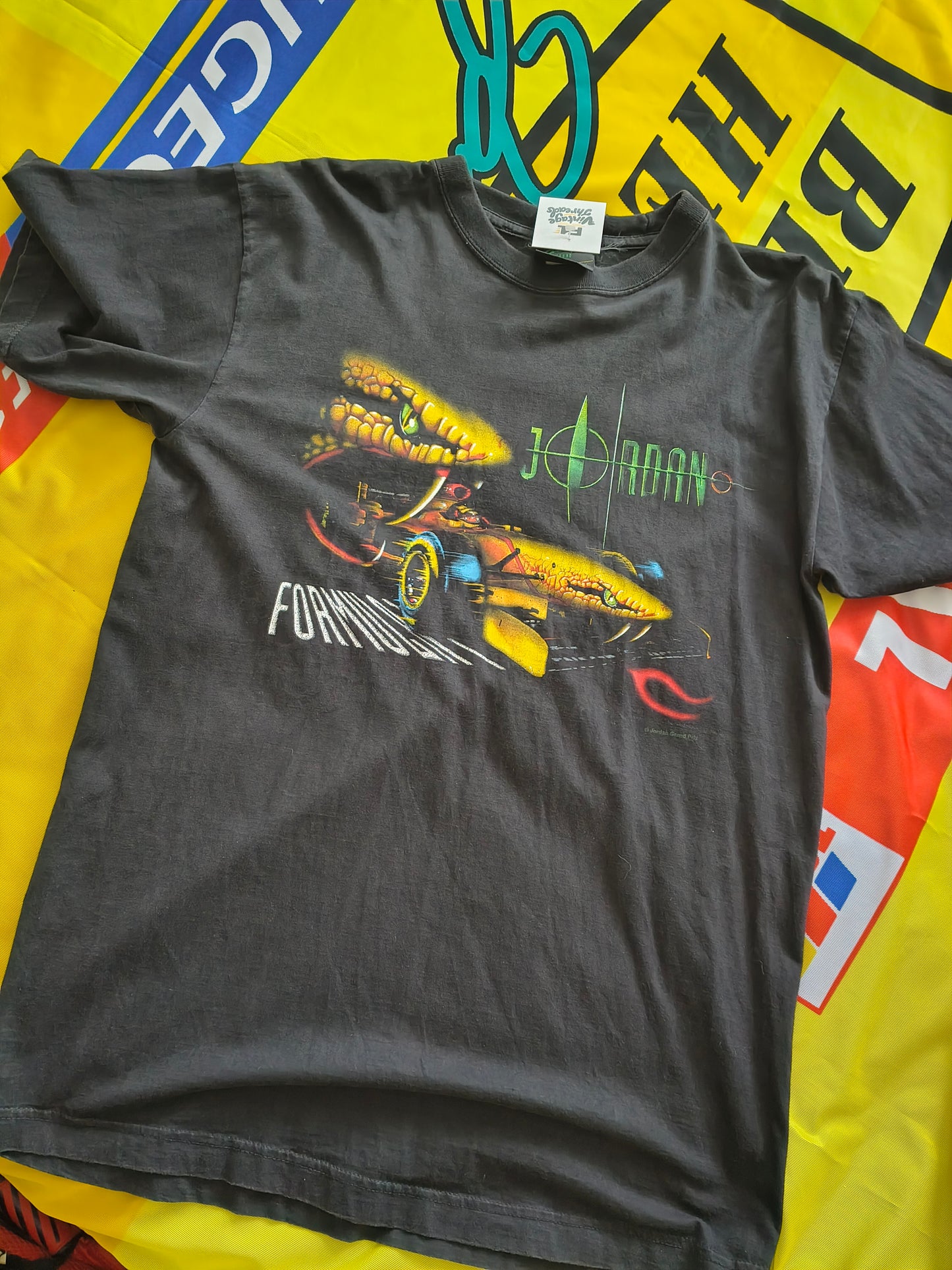 1997 Jordan Grand Prix t-shirt 197 Peugeot viper vintage F1