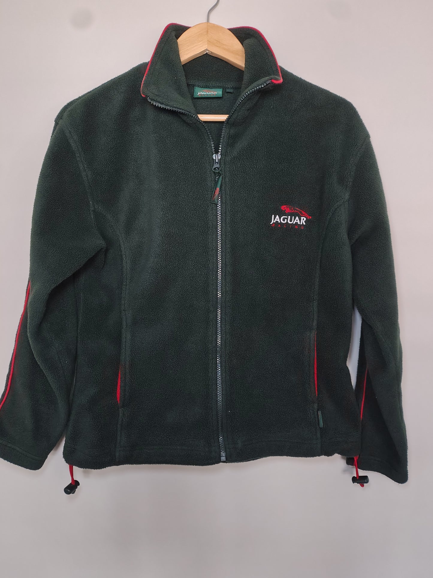 Official Jaguar racing team ladies cropped green fleece