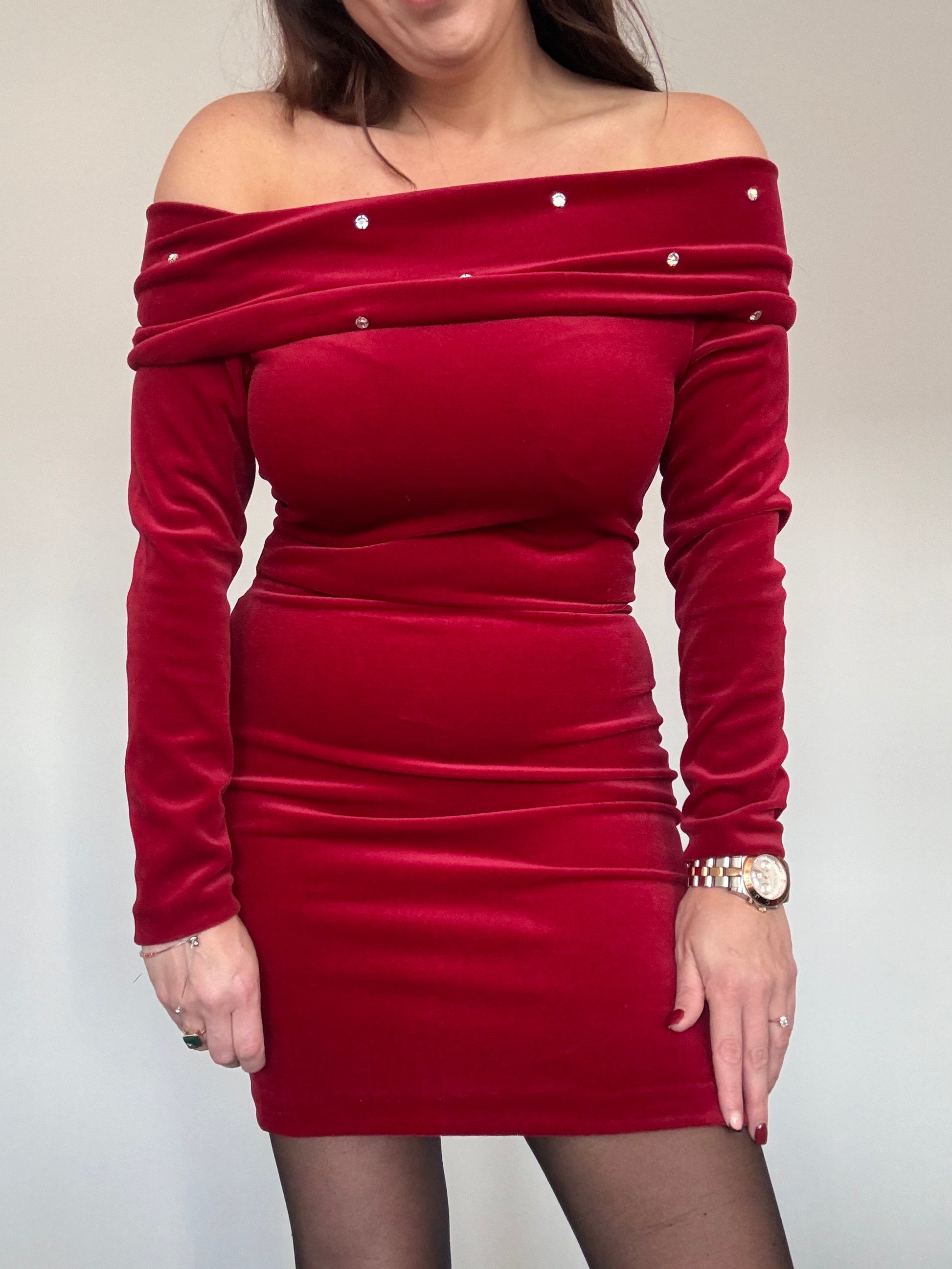 90s Red Velvet Bardot Christmas Party Dress with Sequins Made in Eng Drop Dead Threads Vintage 90s Red Velvet Bardot Christmas Party Dress with Sequins Made in Eng Drop Dead Threads Vintage