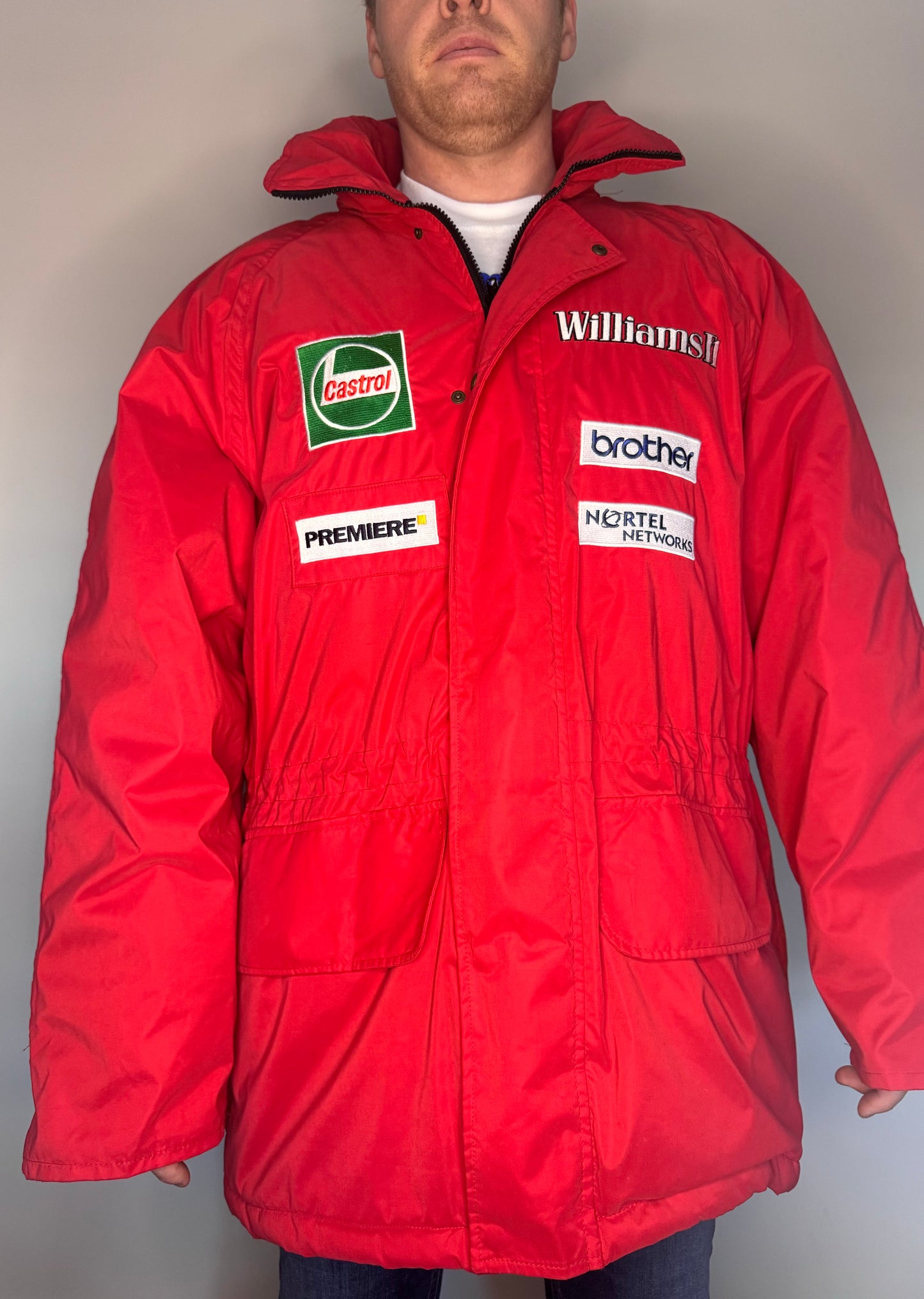 Vintage Williams F1 Pit Racing Jacket by Blue Water circa 1999