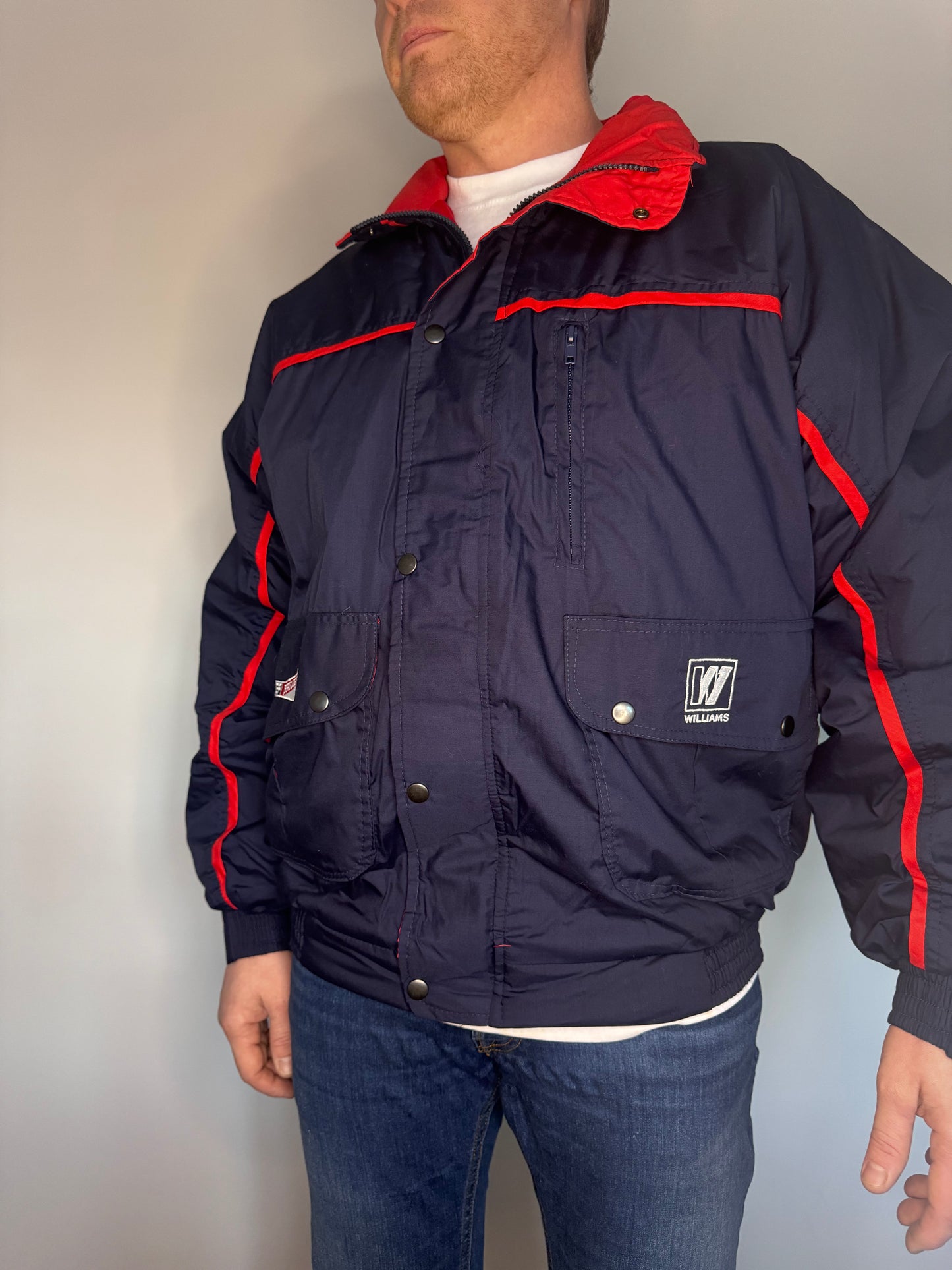 Vintage Williams F1 racing Jacket by Swift, made in England