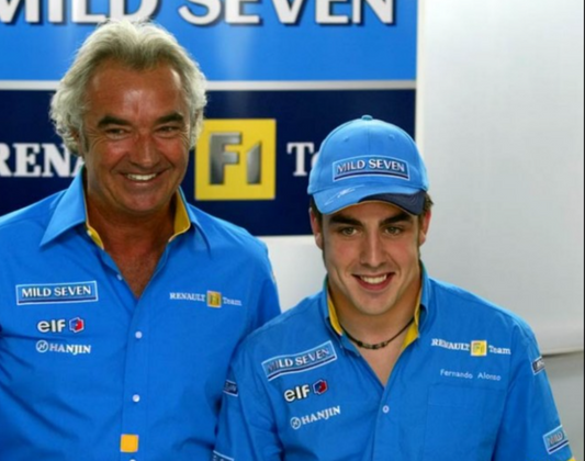 2003 Renault F1 team member shirt official Kappa large Fernando Alonso era R23