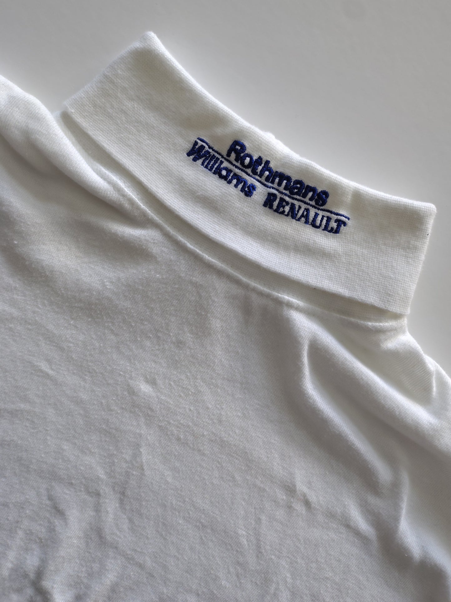 Rothmans Williams Renault long sleeve race top roll neck vintage F1