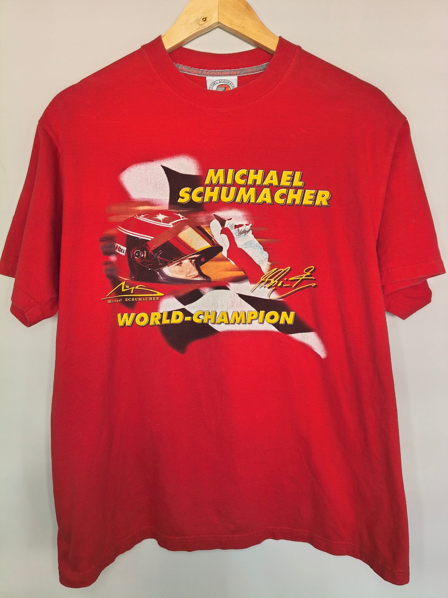 Official Michael Schumacher world champion t-shirt vintage F1